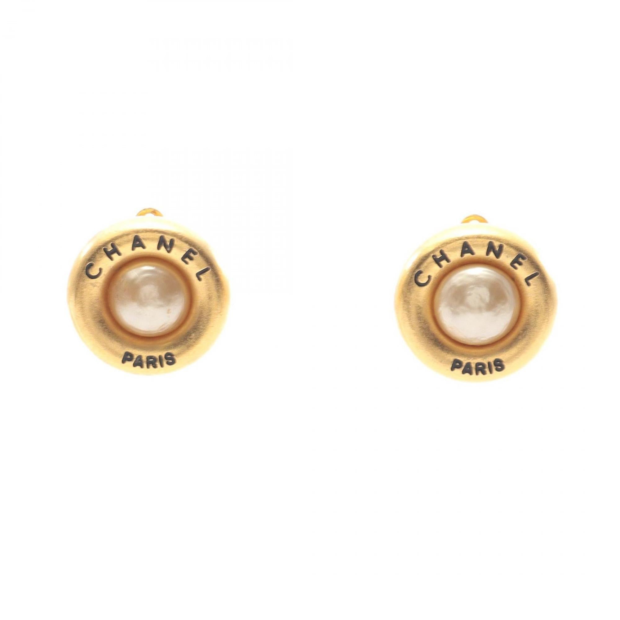 Pearl Clip-On Earrings Artificial Pearl and Stainless Steel