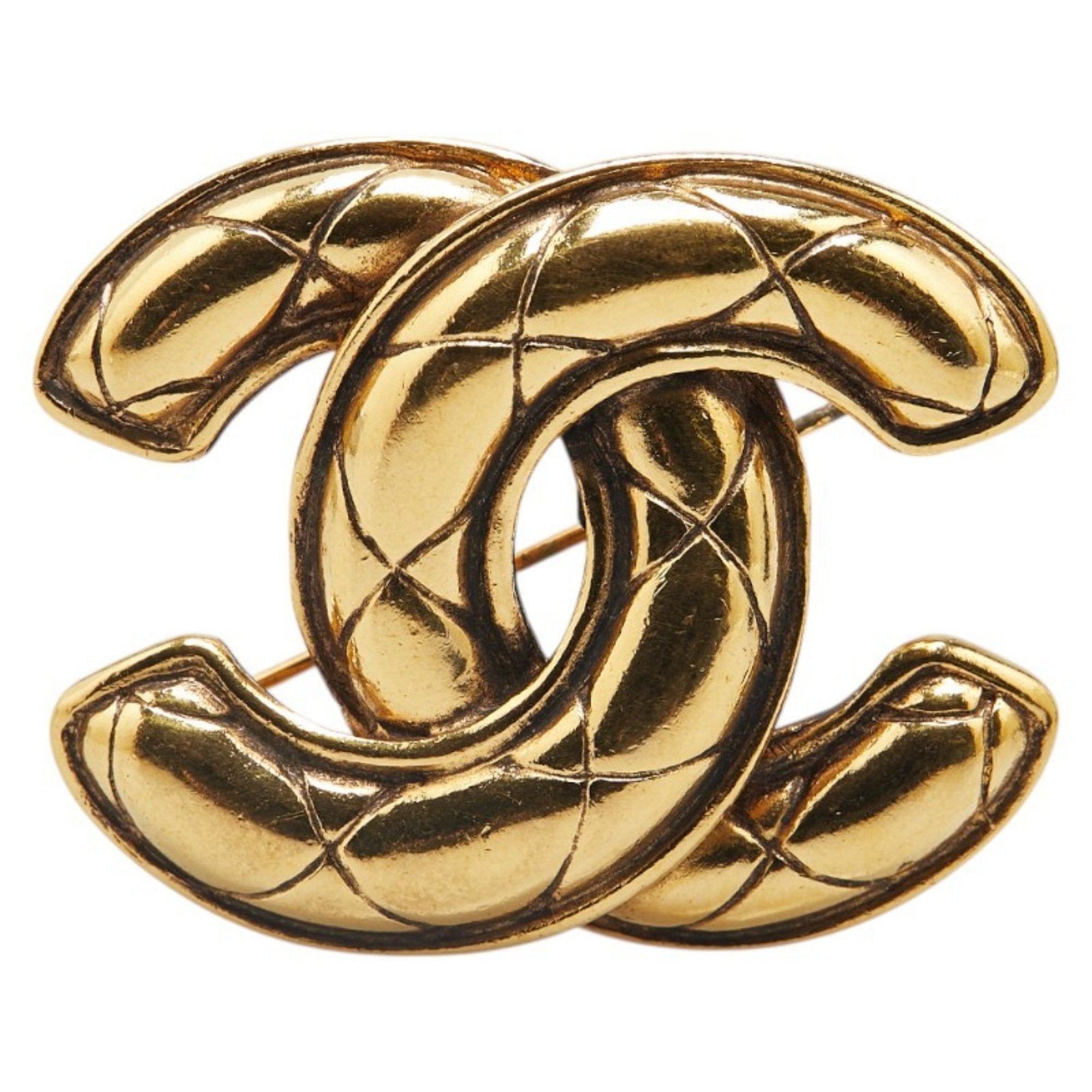 CC Logo Brooch Metal