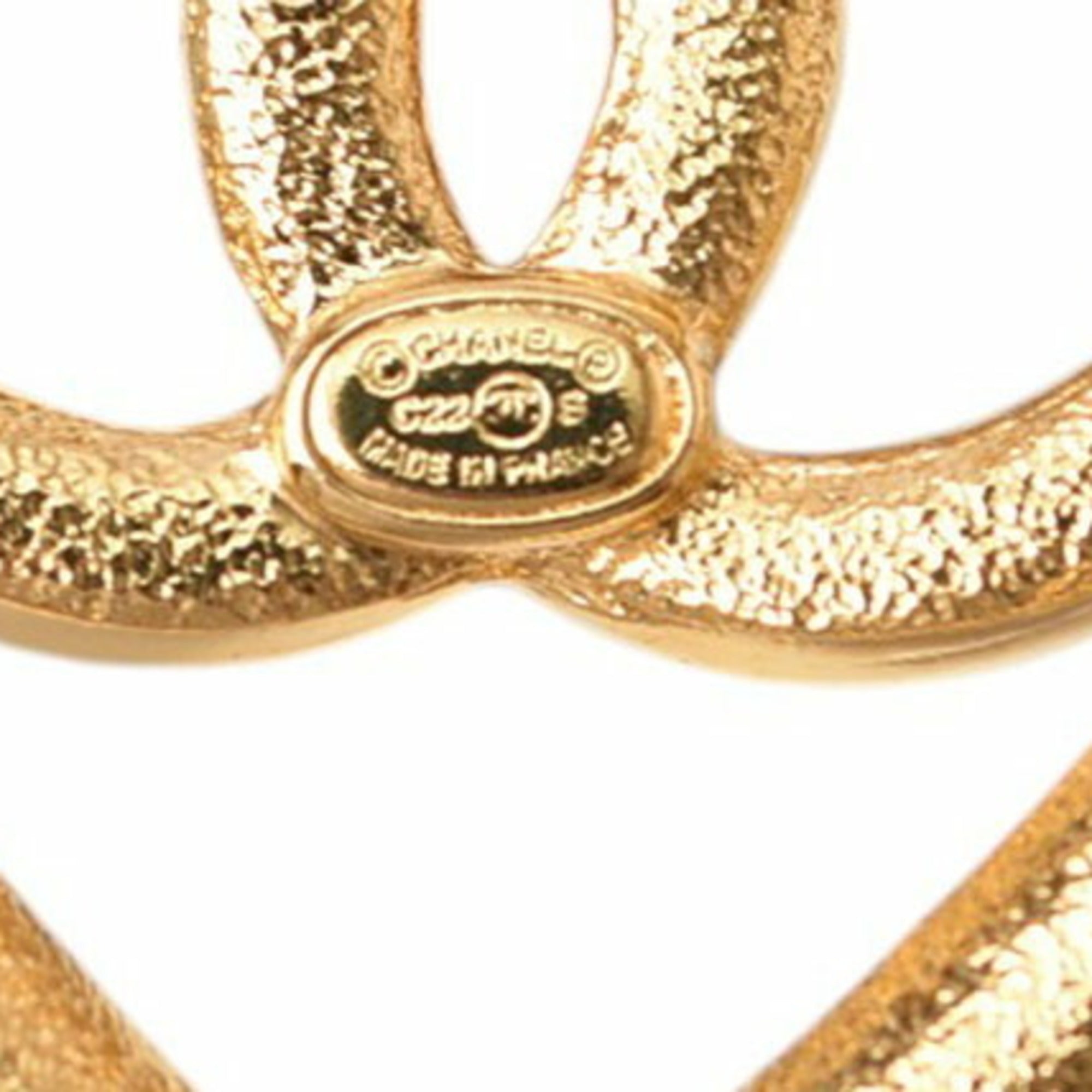 CC Logo Brooch Metal