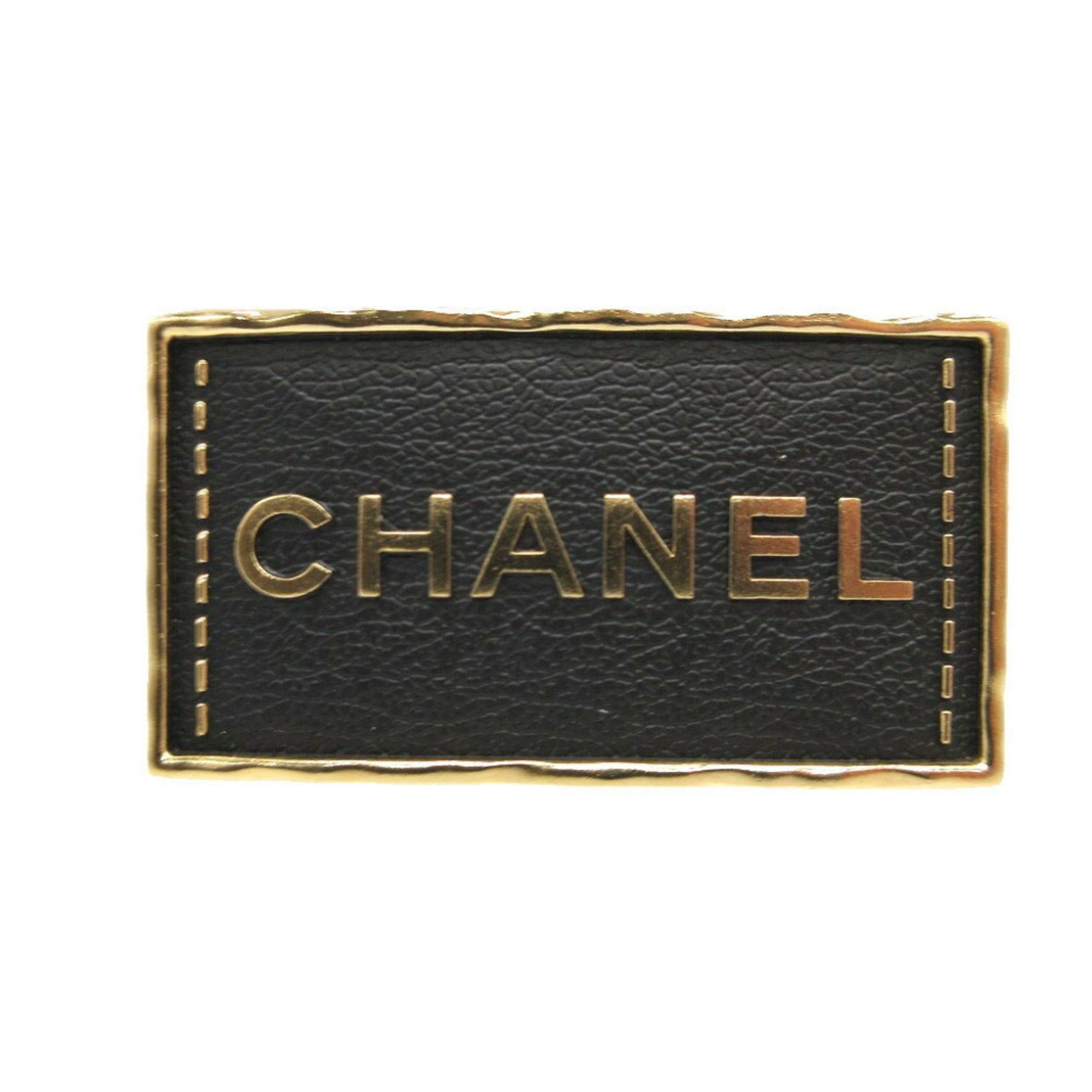 Brooch Metal Black and Gold
