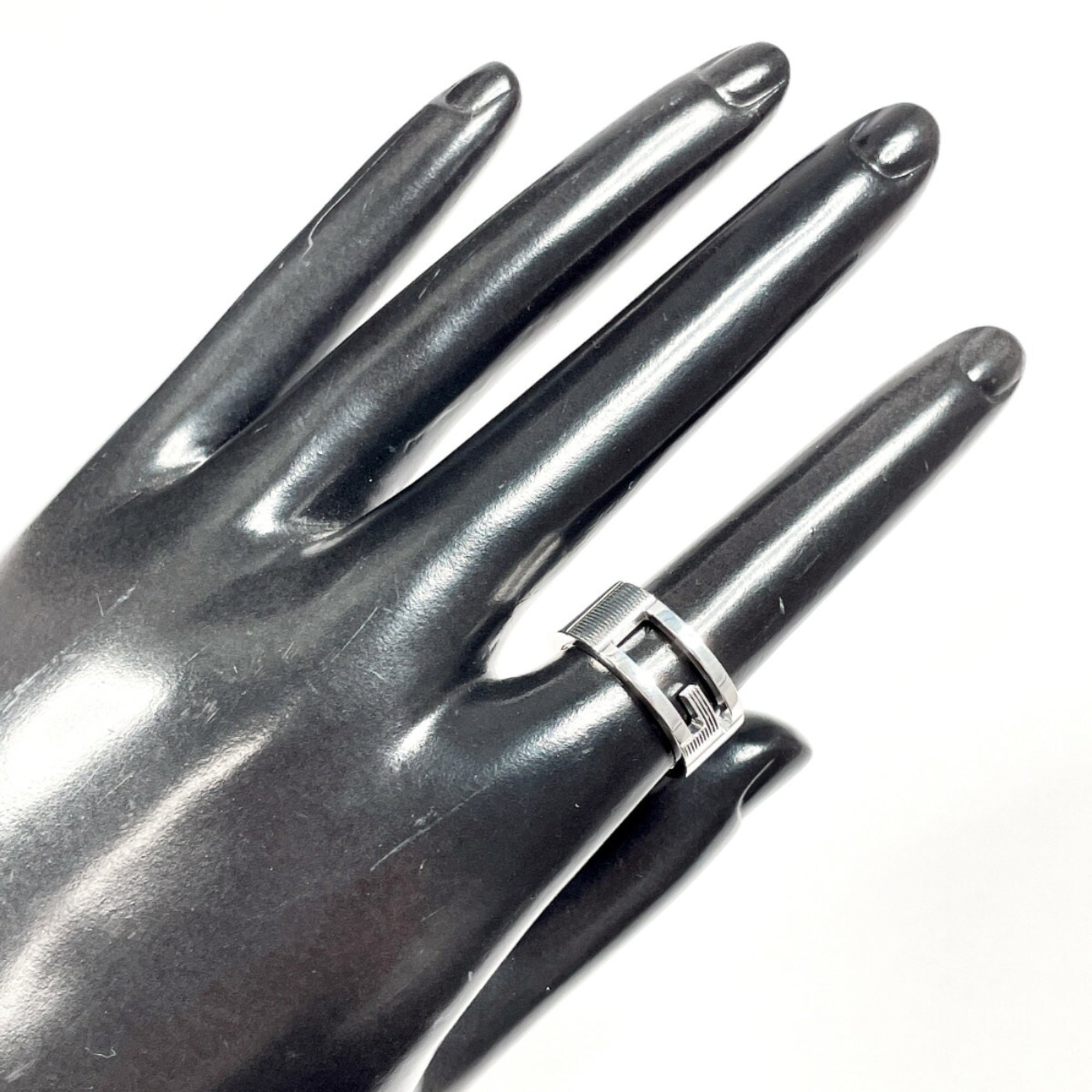 Cutout G Ring Sterling Silver