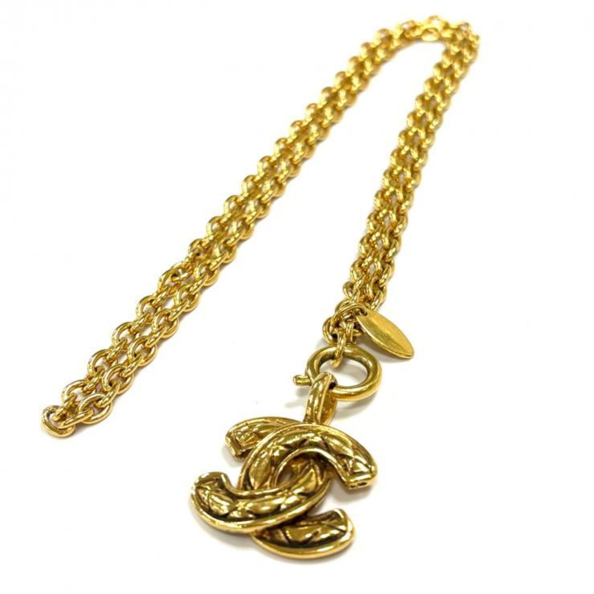 CC Logo Pendant Necklace Metal
