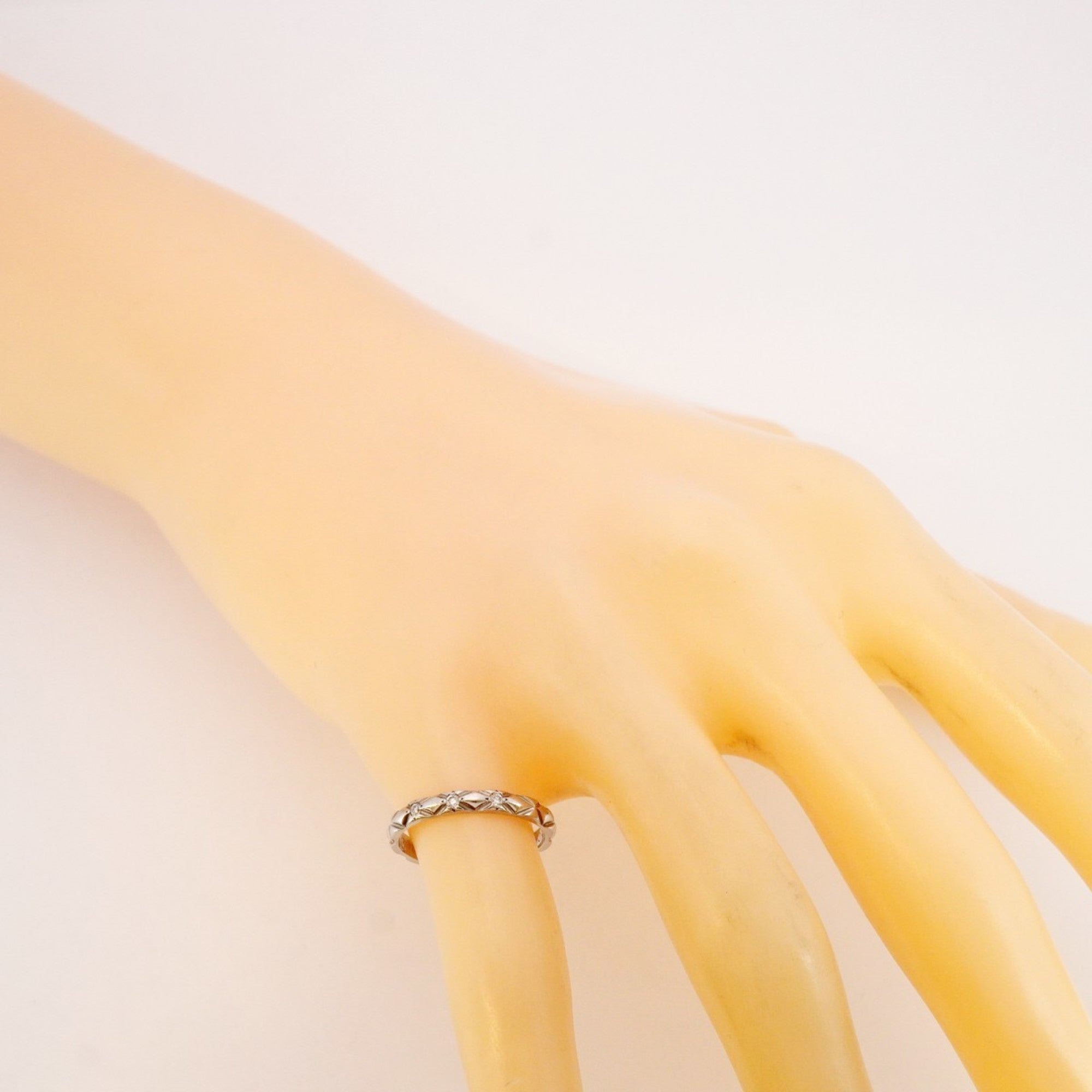 Matelasse 3PD Ring Platinum with Diamond