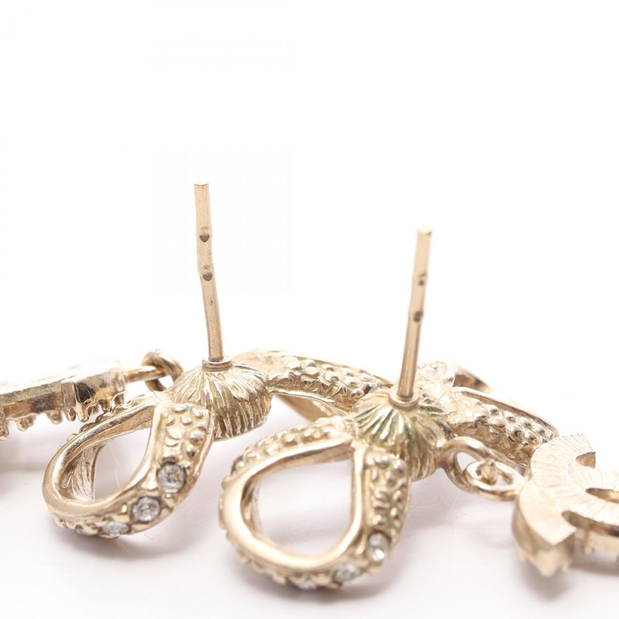 CC Logo Earrings Metal Gold-Tone Metal