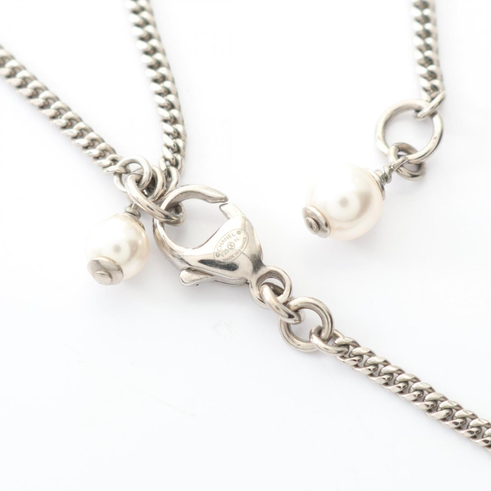 CC Logo Heart Pendant Necklace Sterling Silver
