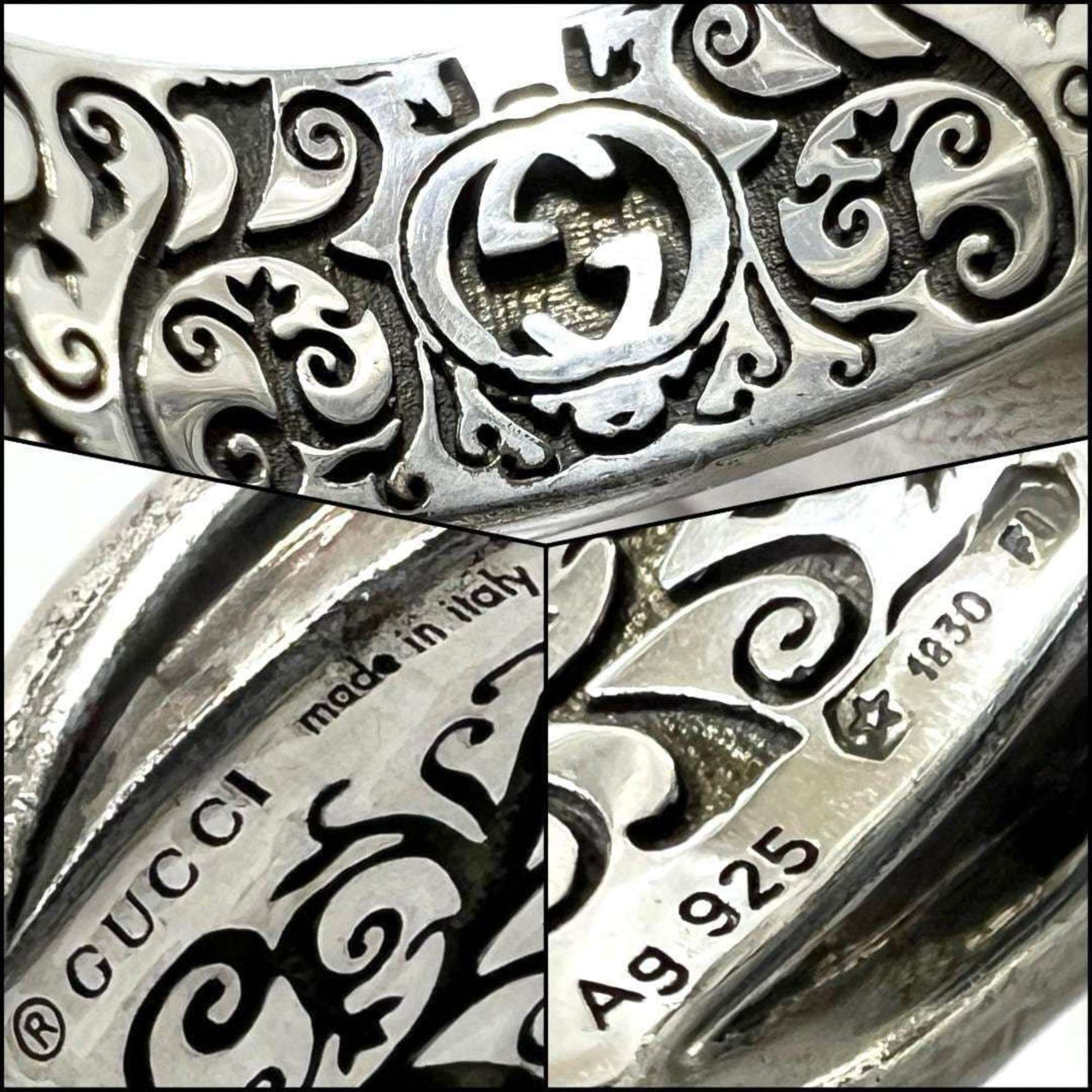 Tiger Head Garden Ring Enamel and Sterling Silver