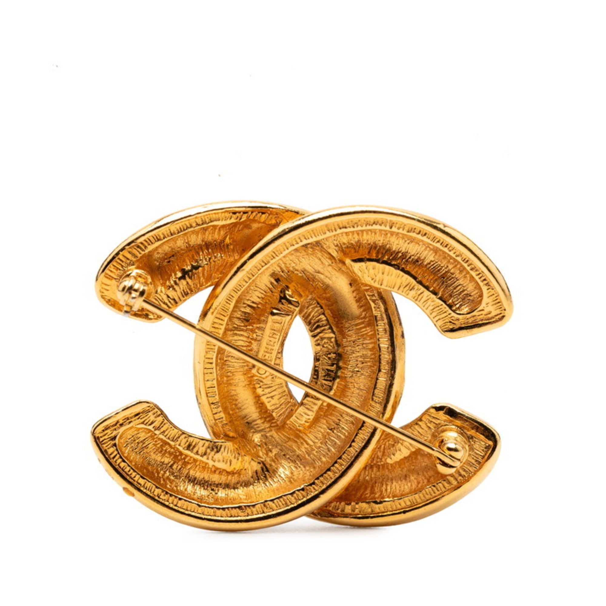 CC Logo Brooch Metal