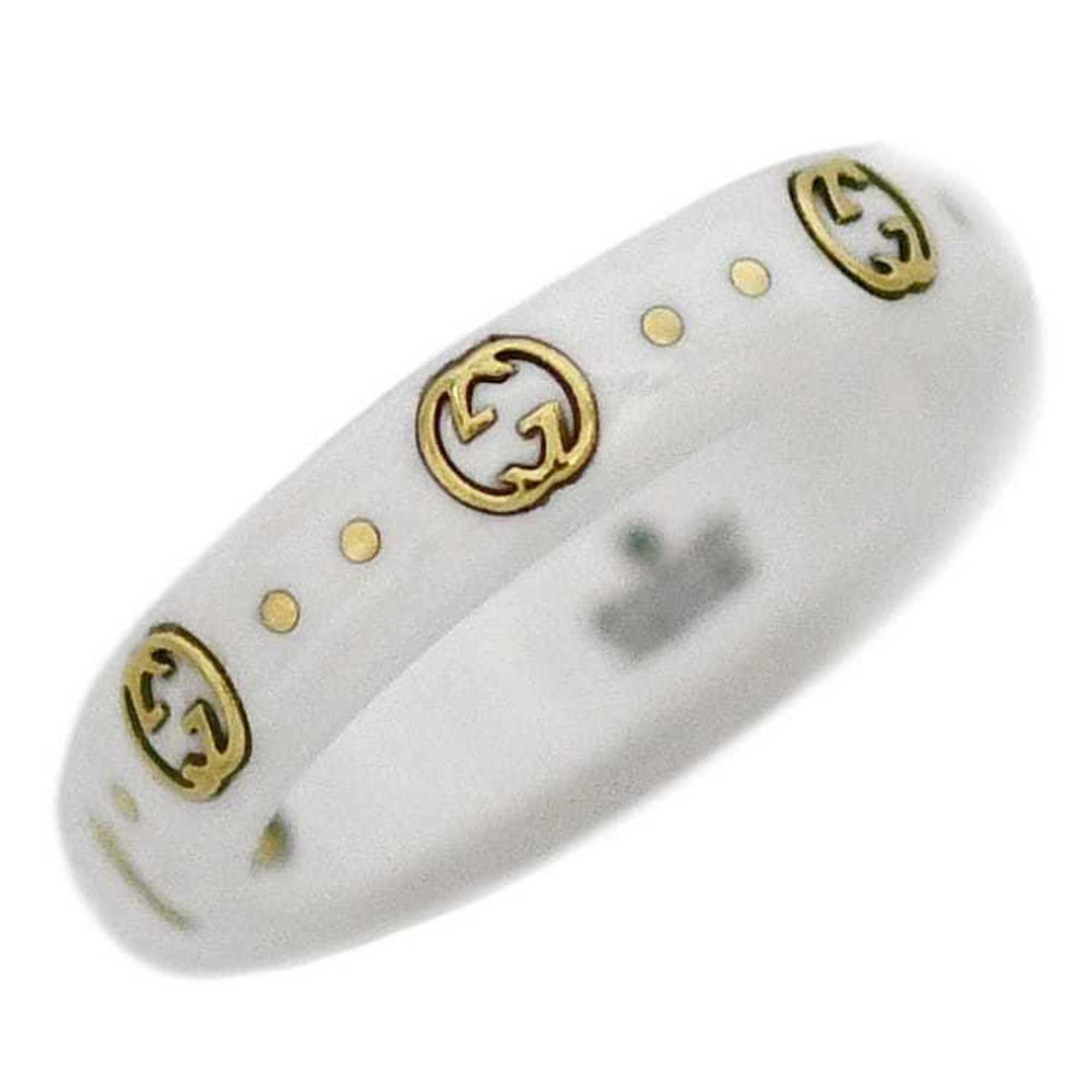 Band Ring Ceramic and 18K Yellow Gold