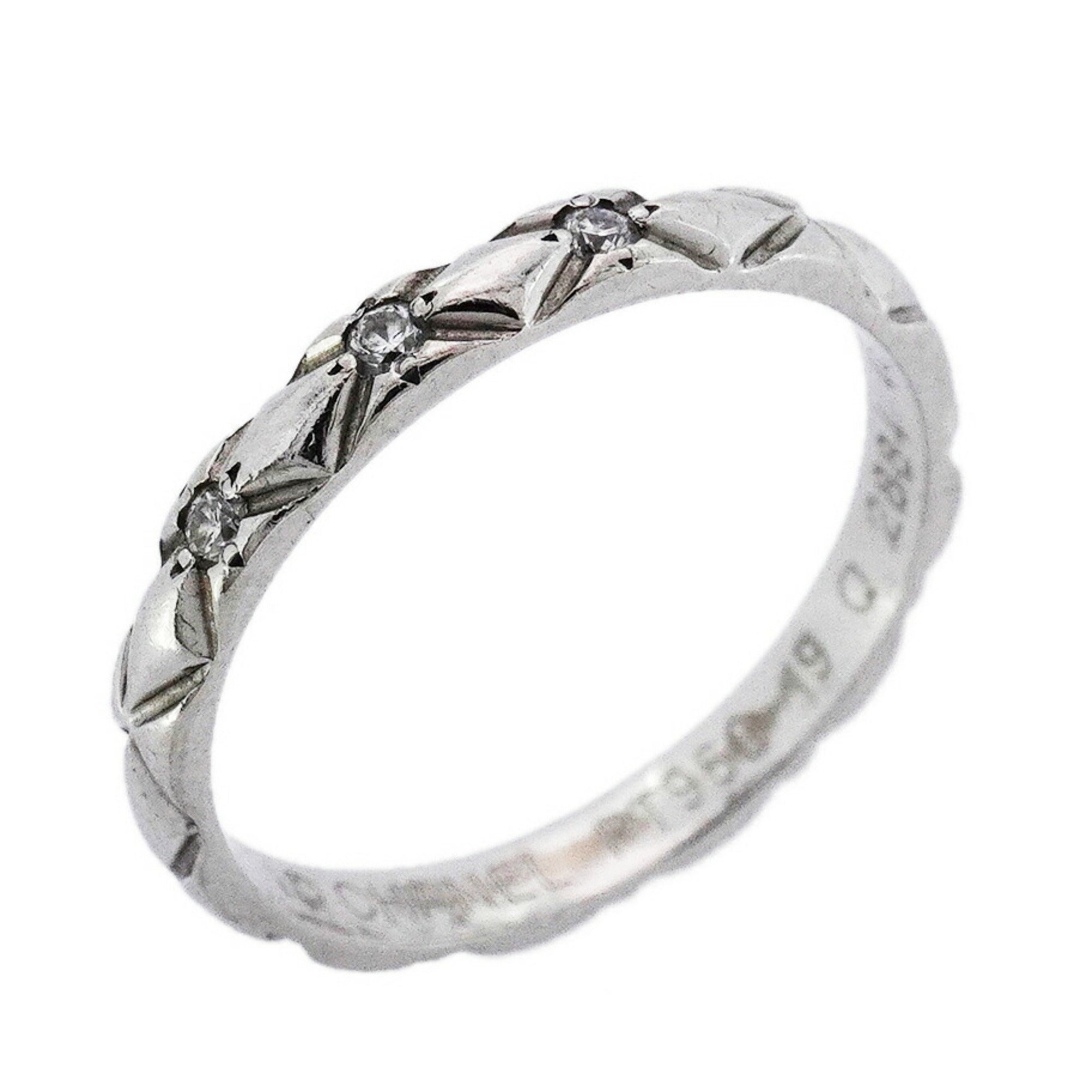 Matelasse 3PD Ring Platinum with Diamond