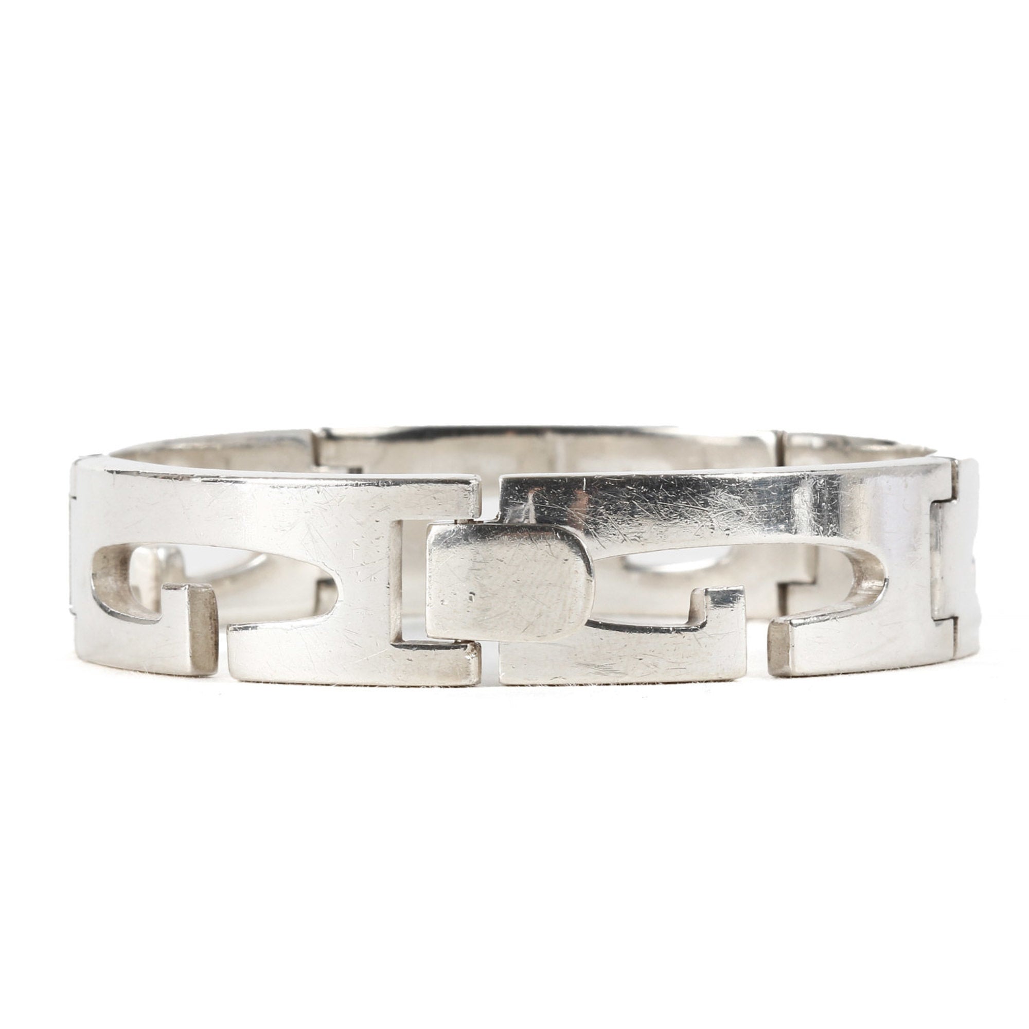 G Plate Bracelet Sterling Silver