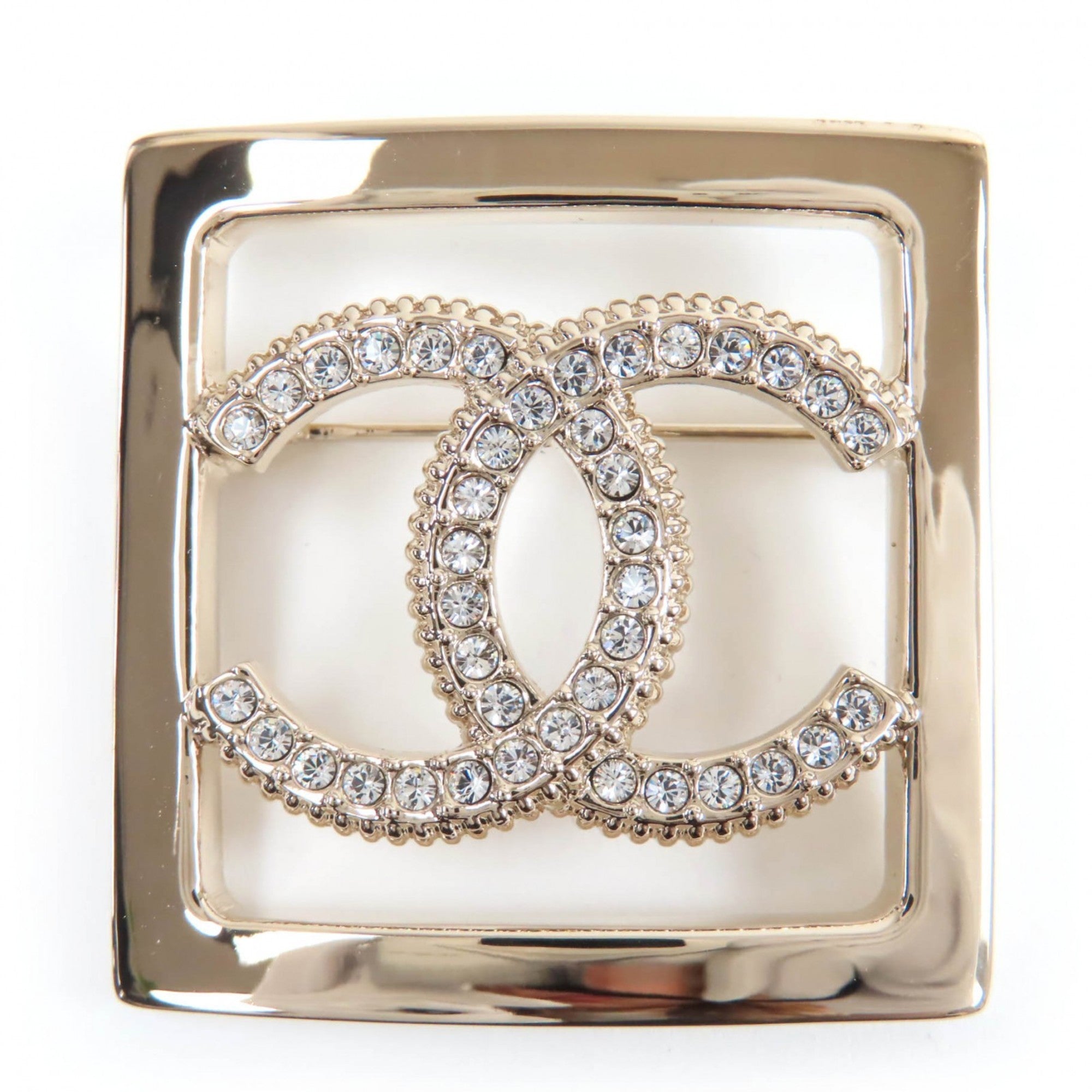CC Logo Brooch Metal