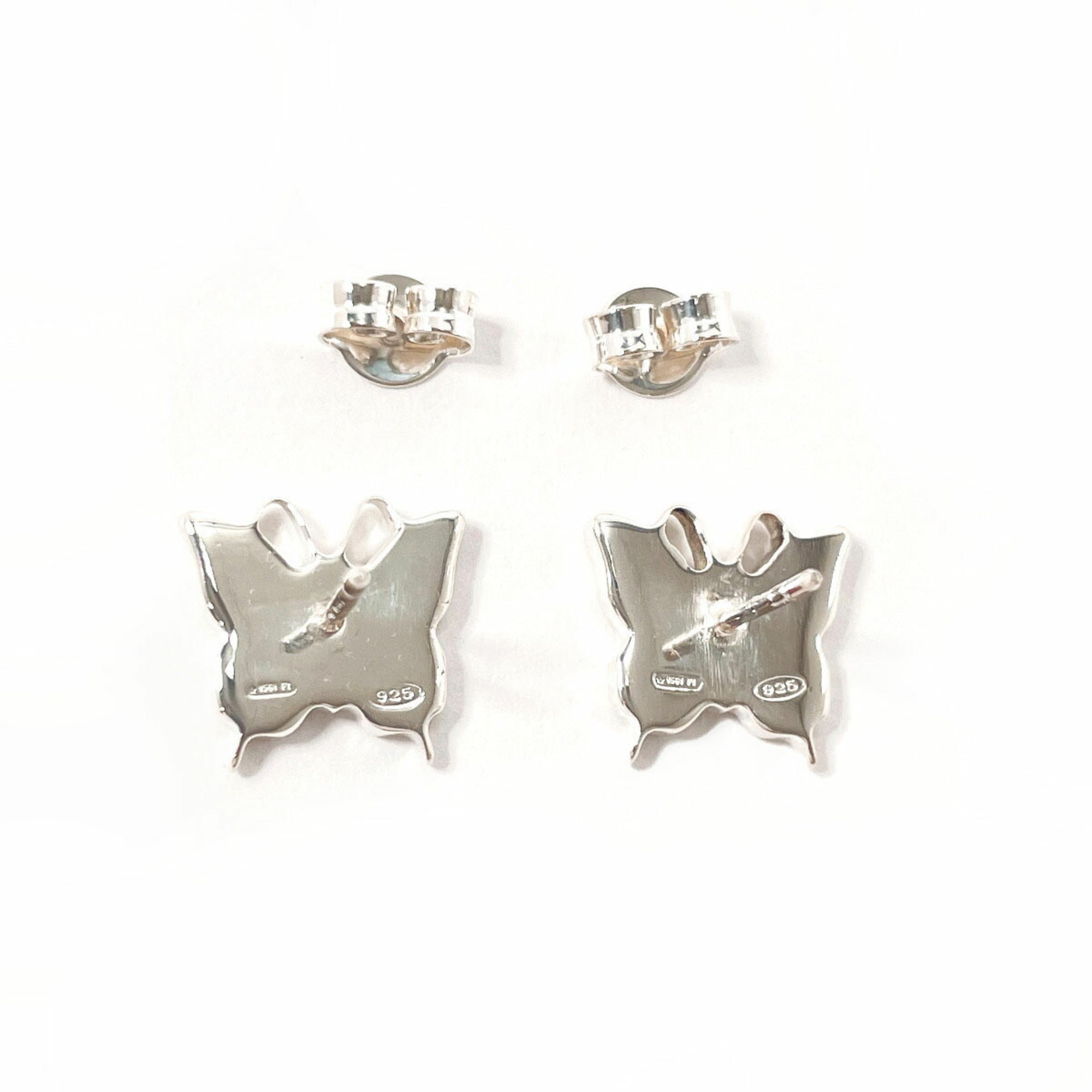 Earrings Sterling Silver and 14K White Gold
