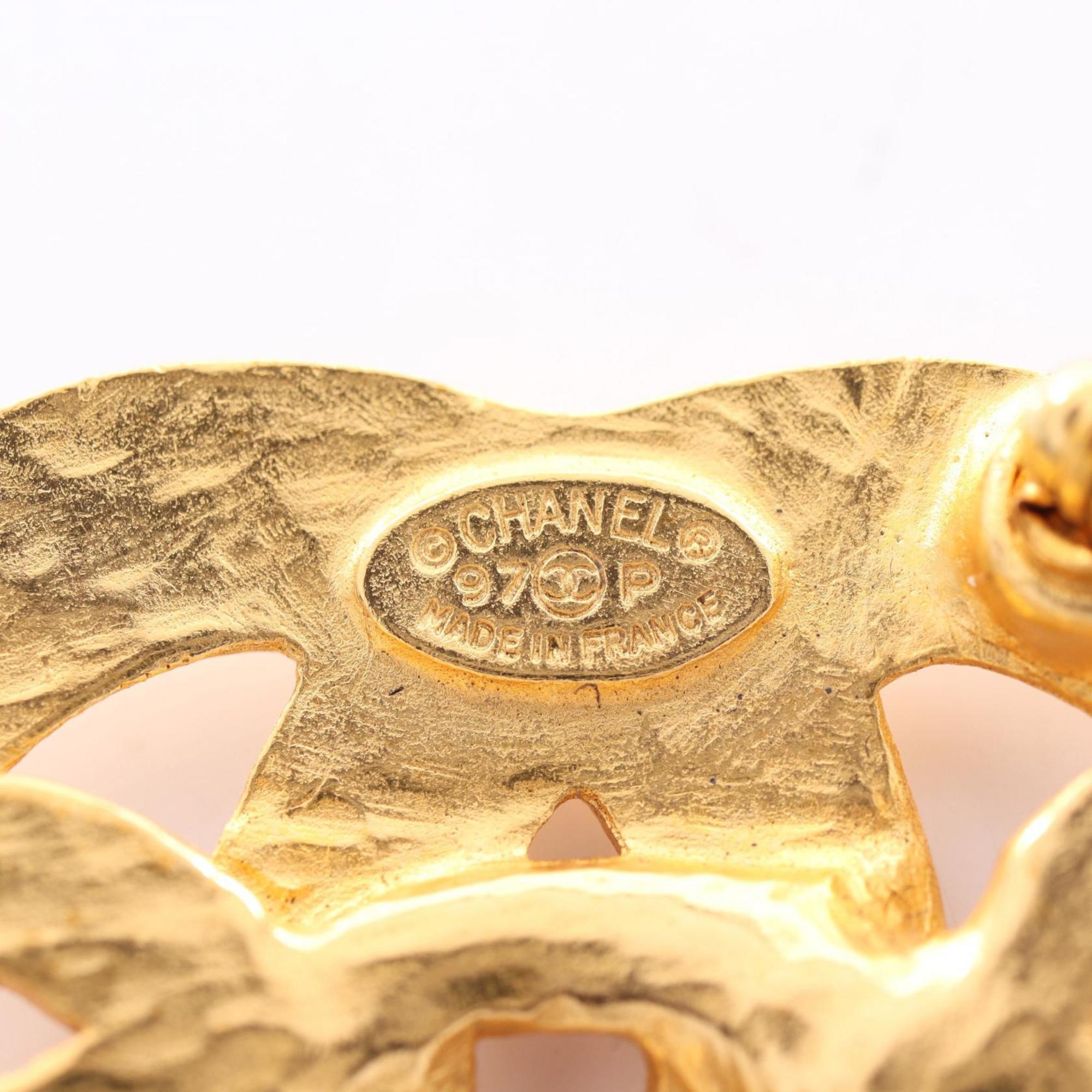CC Logo Brooch Metal