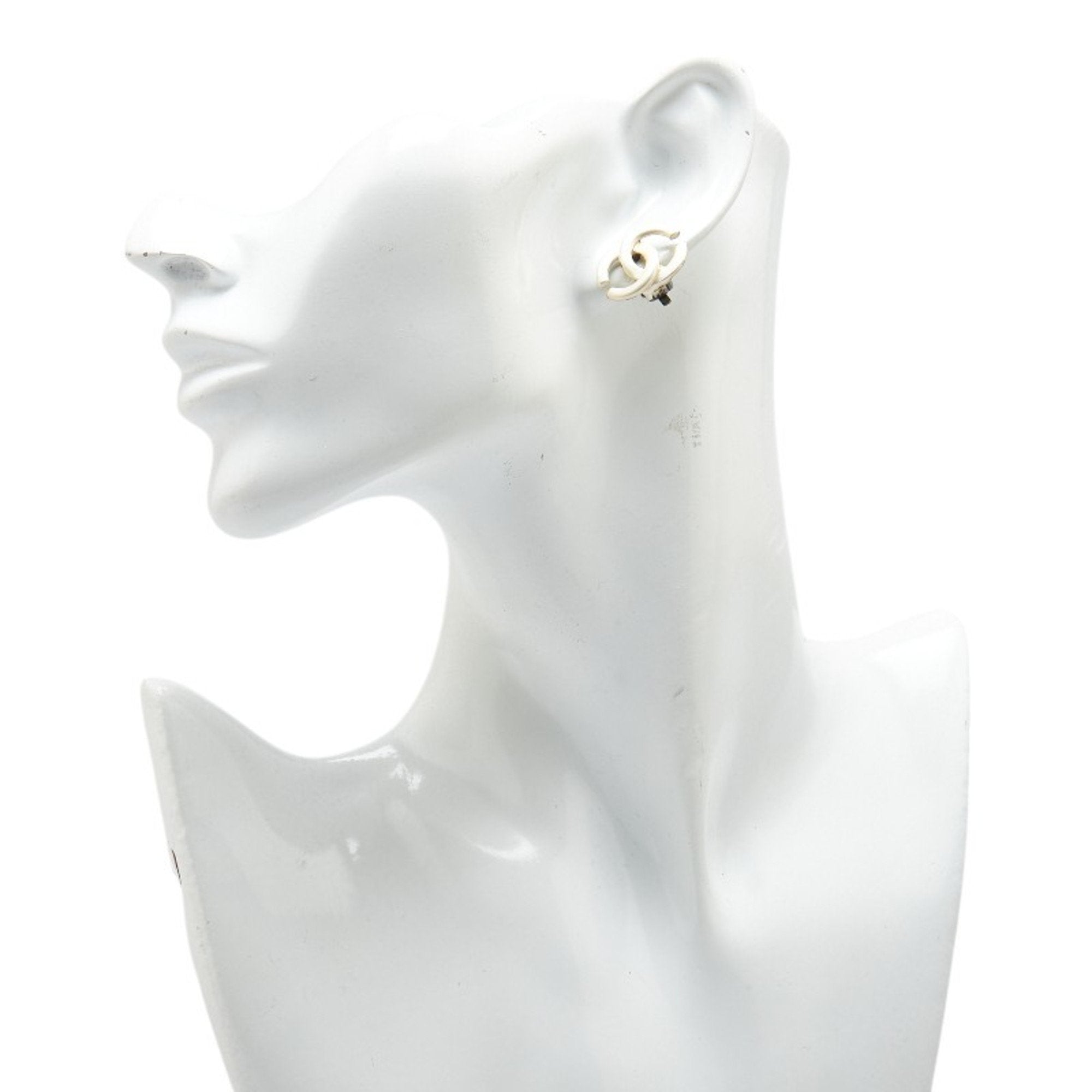 CC Logo Clip-On Earrings Metal