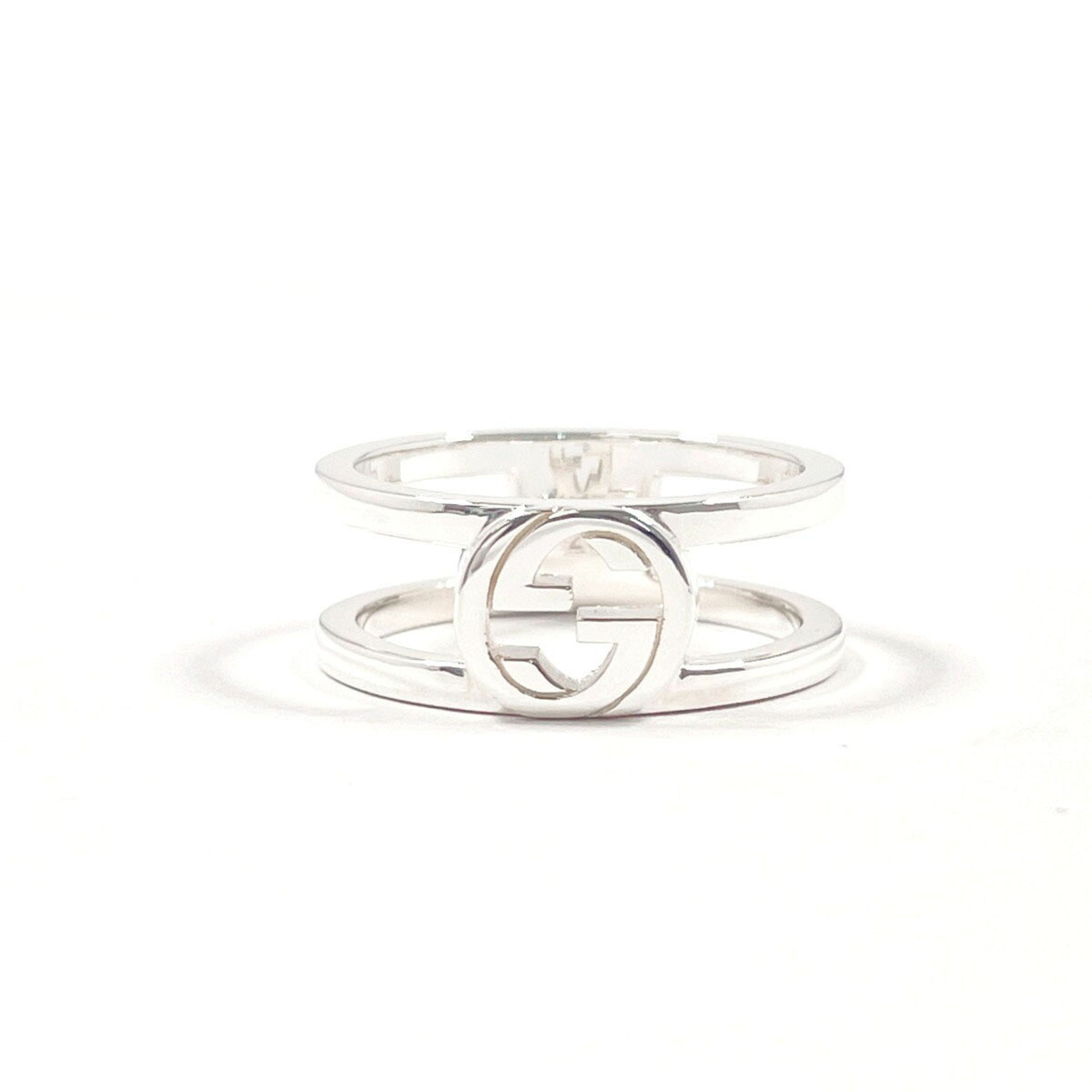 Interlocking G Band Ring Sterling Silver