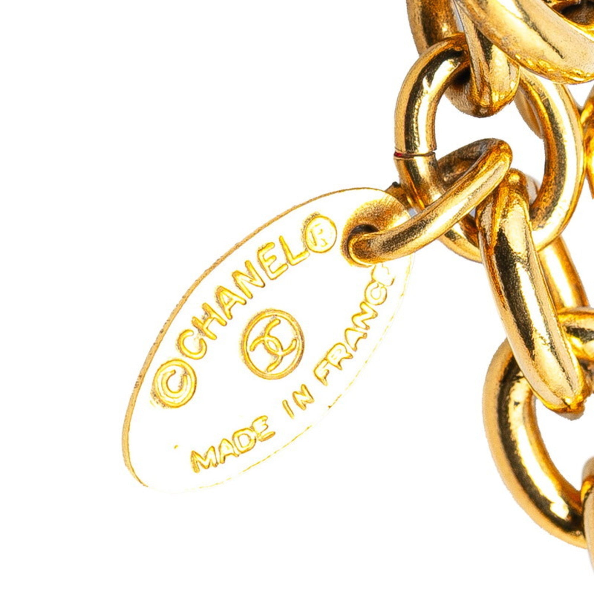 CC Logo Pendant Necklace Metal