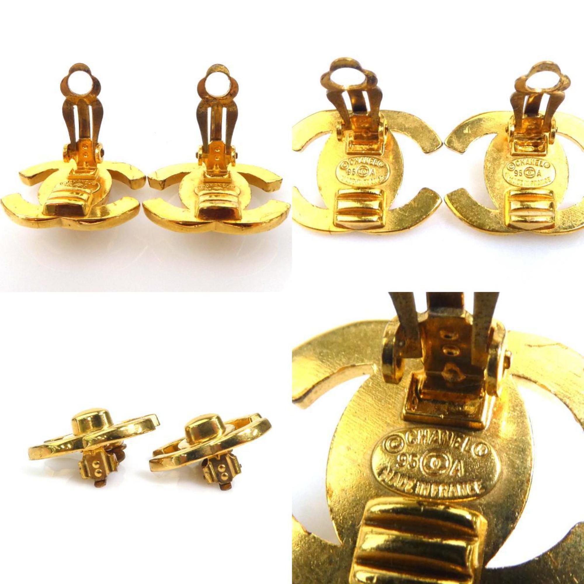 Earrings Gold-Tone Metal