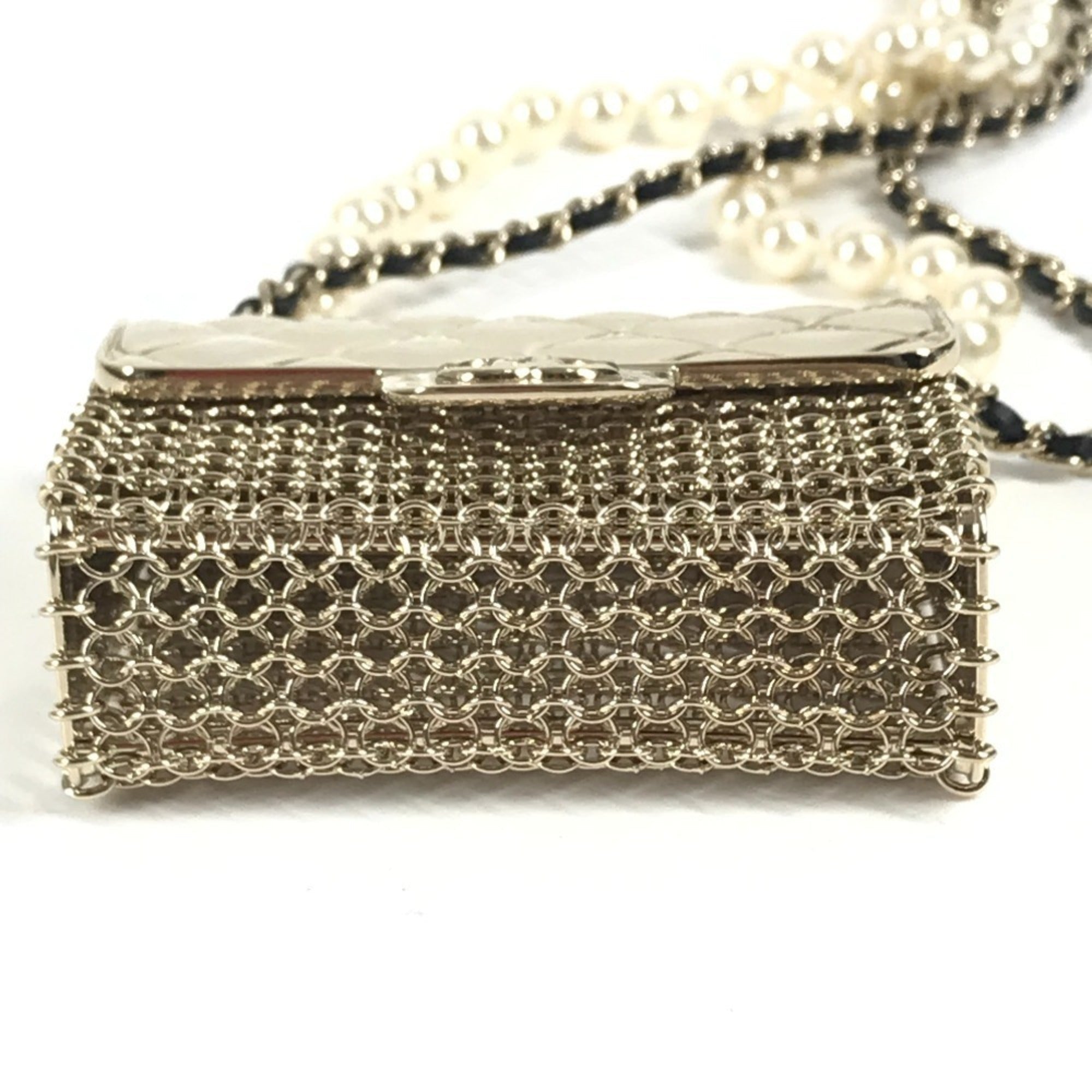 CC Logo Chain Necklace Gold-Tone Metal