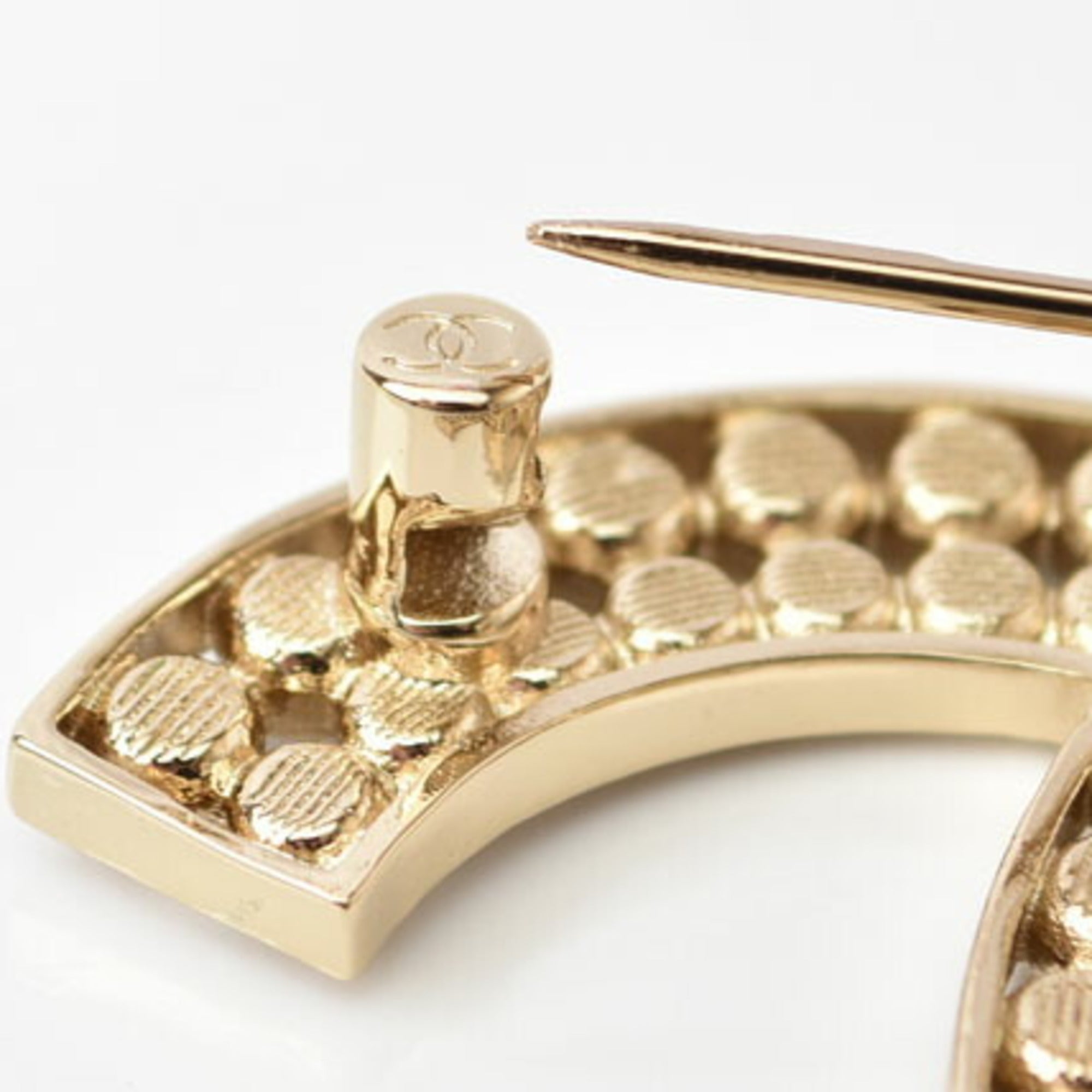 CC Logo Brooch Metal