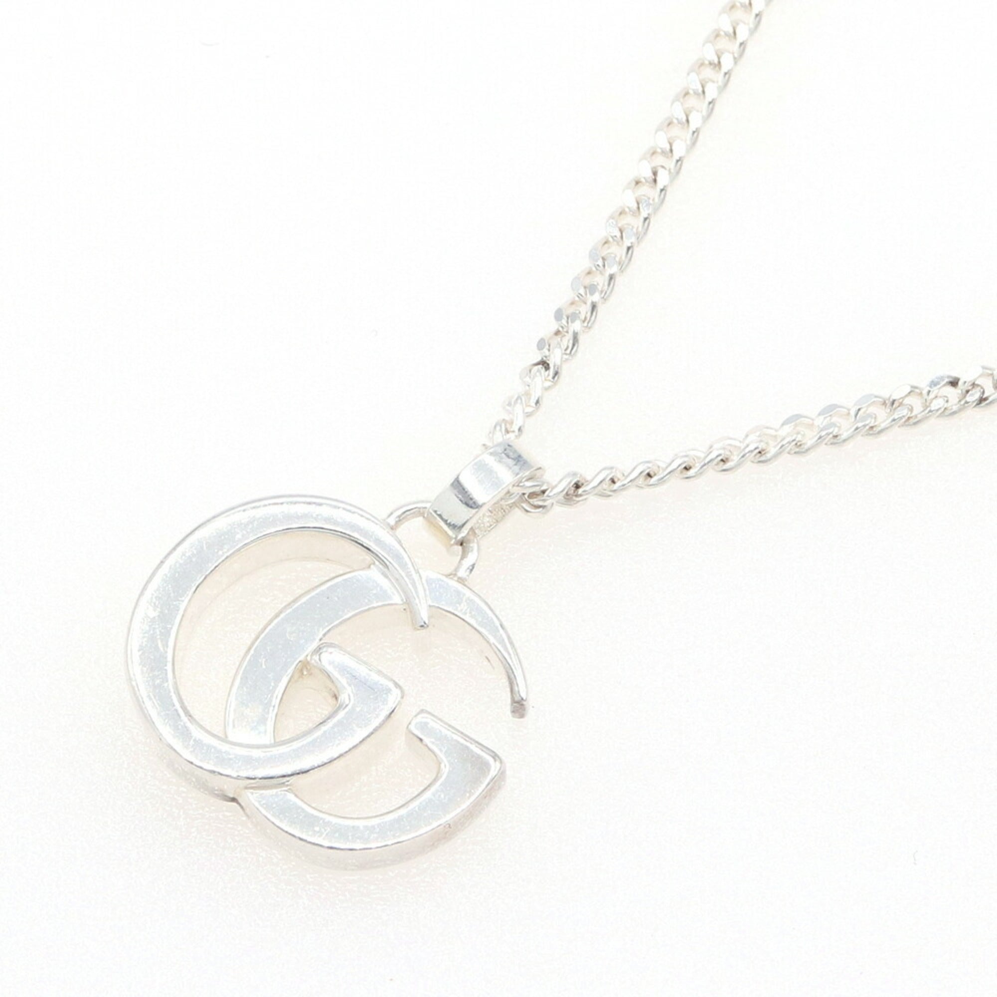 Double G Pendant Necklace Sterling Silver