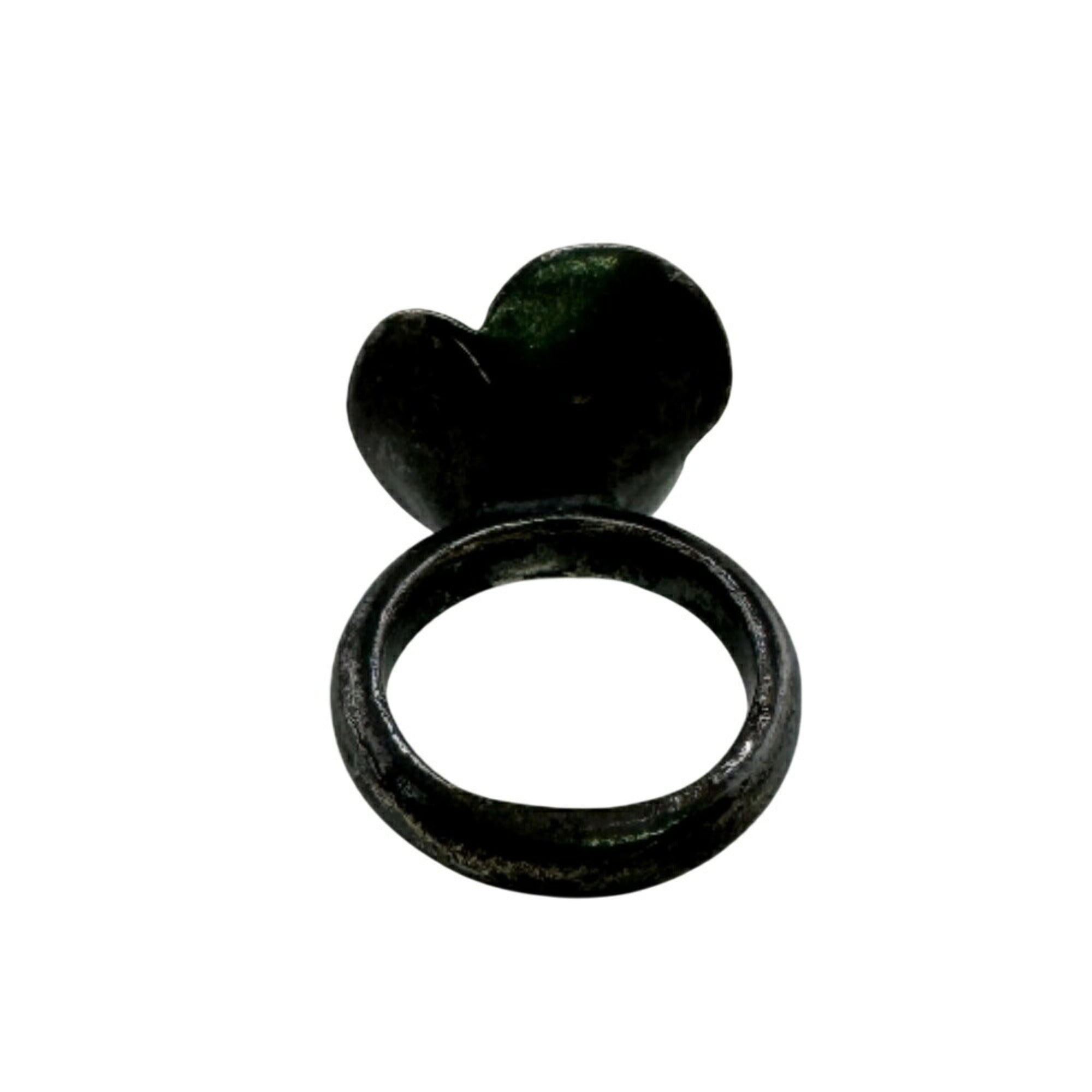 CC Logo Flower Ring Sterling Silver