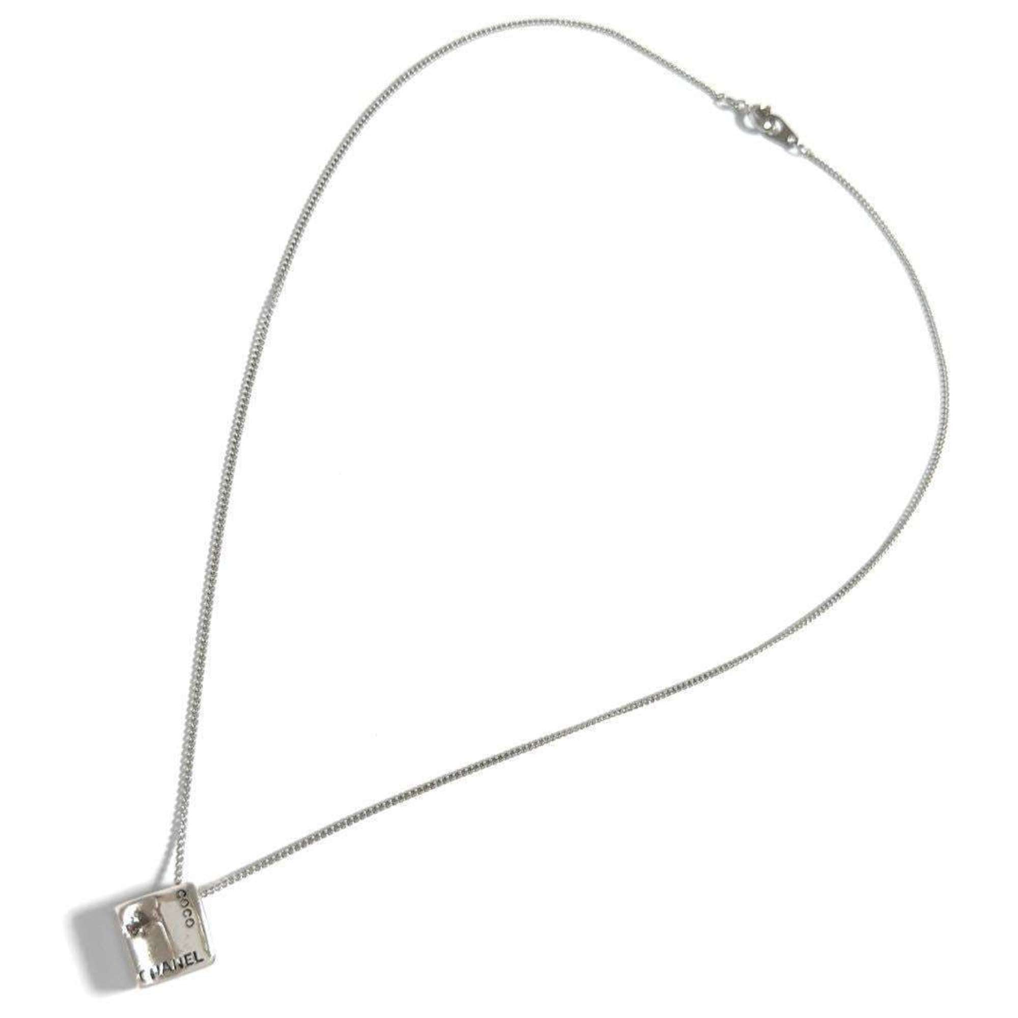 Pendant Necklace Metal and Sterling Silver Coco Camellia Reversible