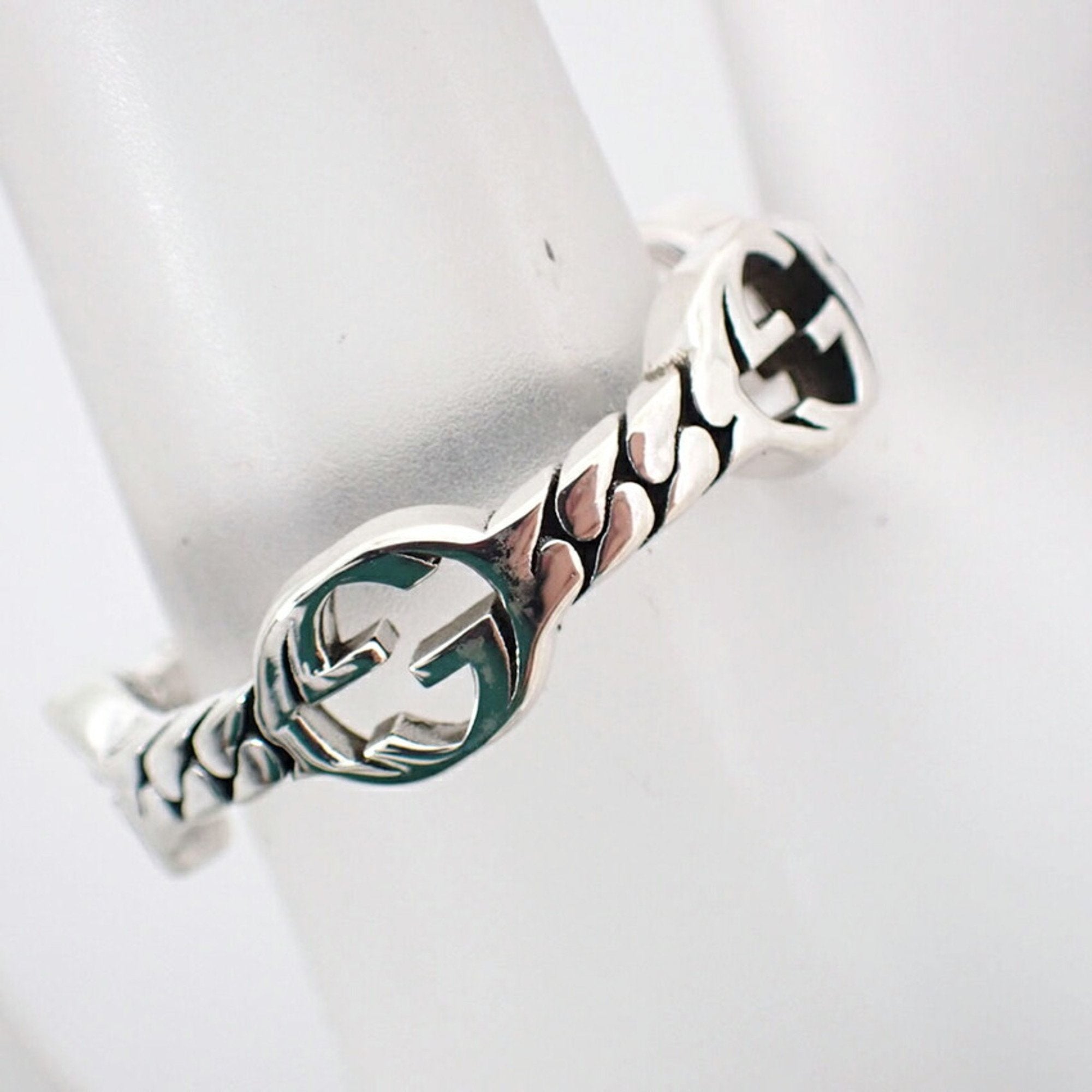 Interlocking G Ring Sterling Silver