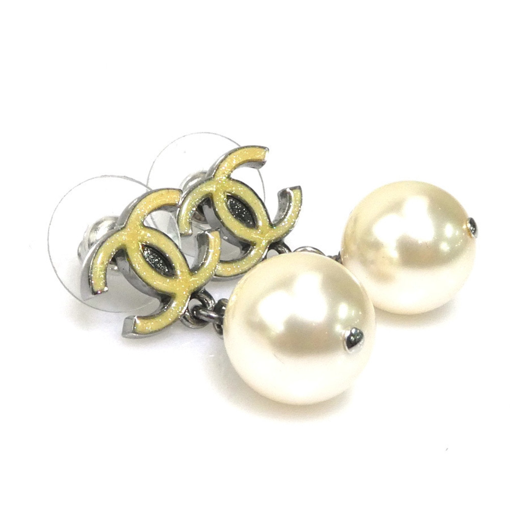 CC Logo Earrings Silver-Tone Metal Silver-Tone Metal