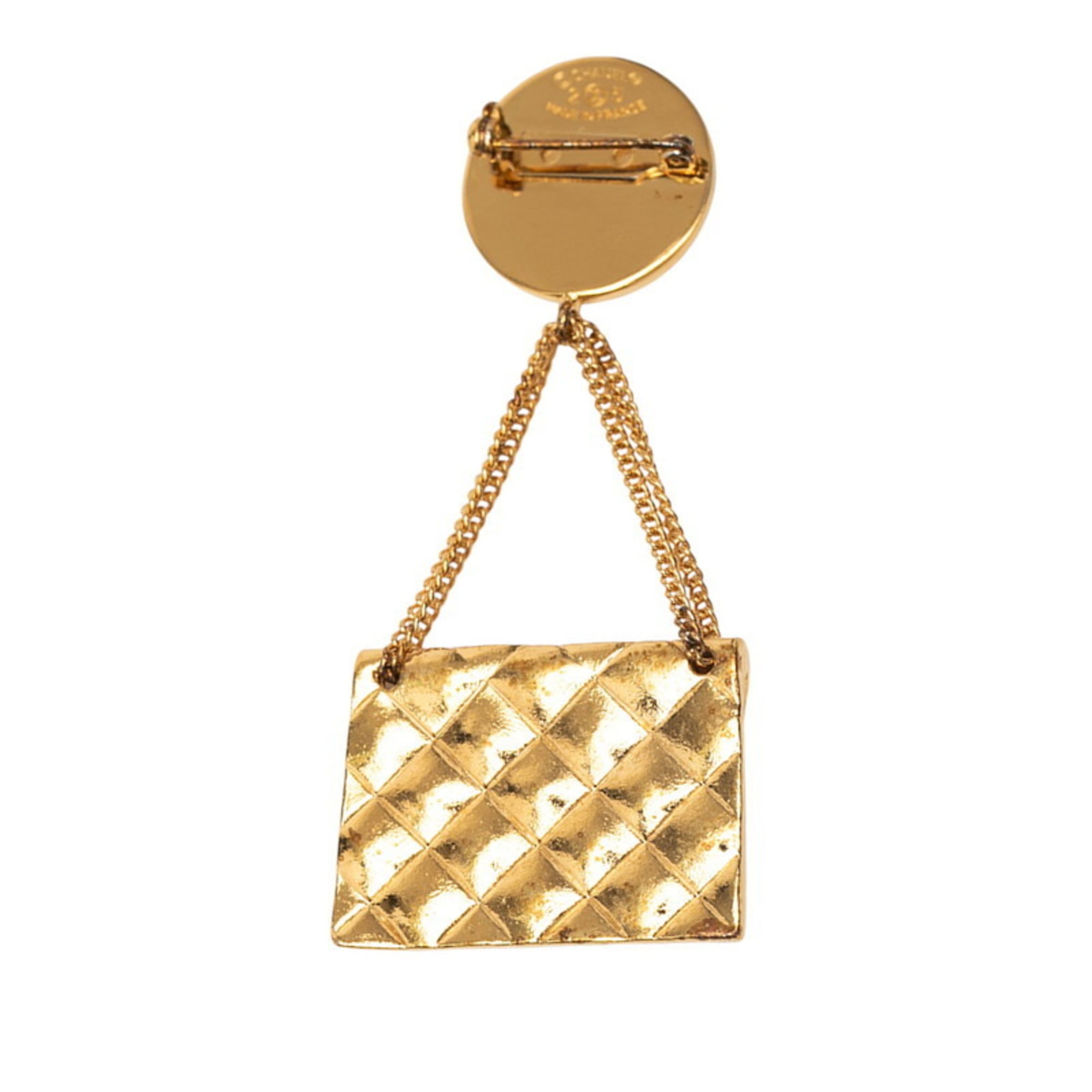 CC Logo Medal Brooch Metal