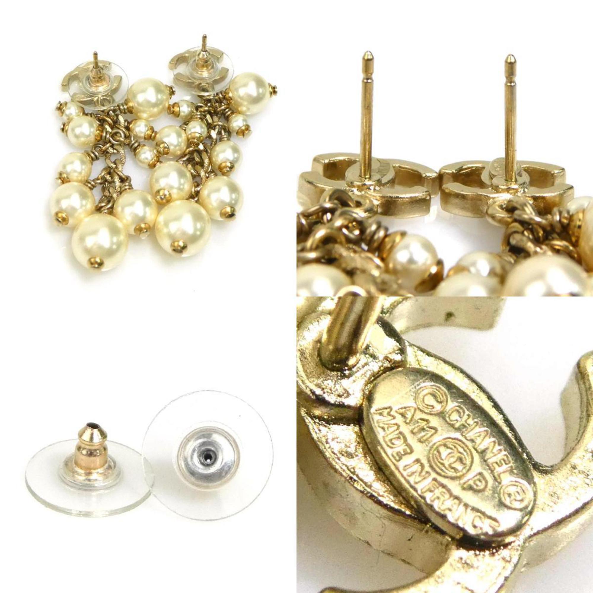 CC Logo Earrings Gold-Tone Metal Gold-Tone Metal