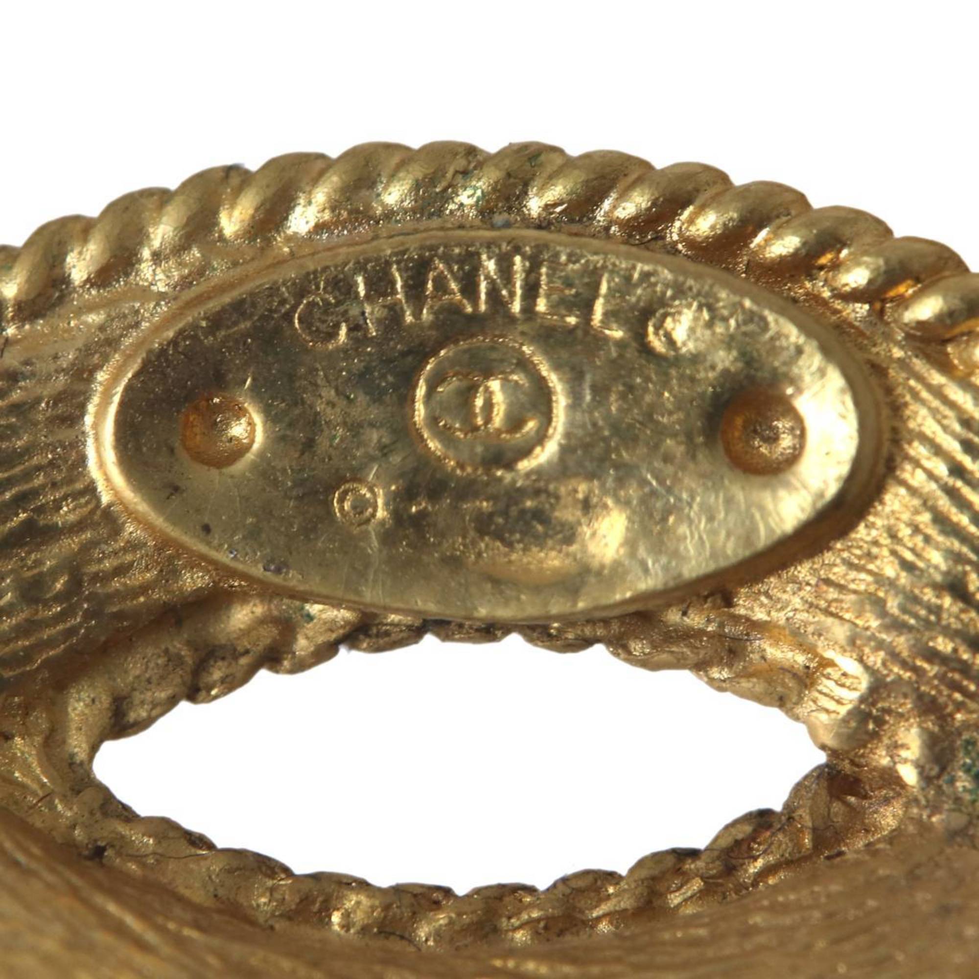 CC Logo Brooch Metal