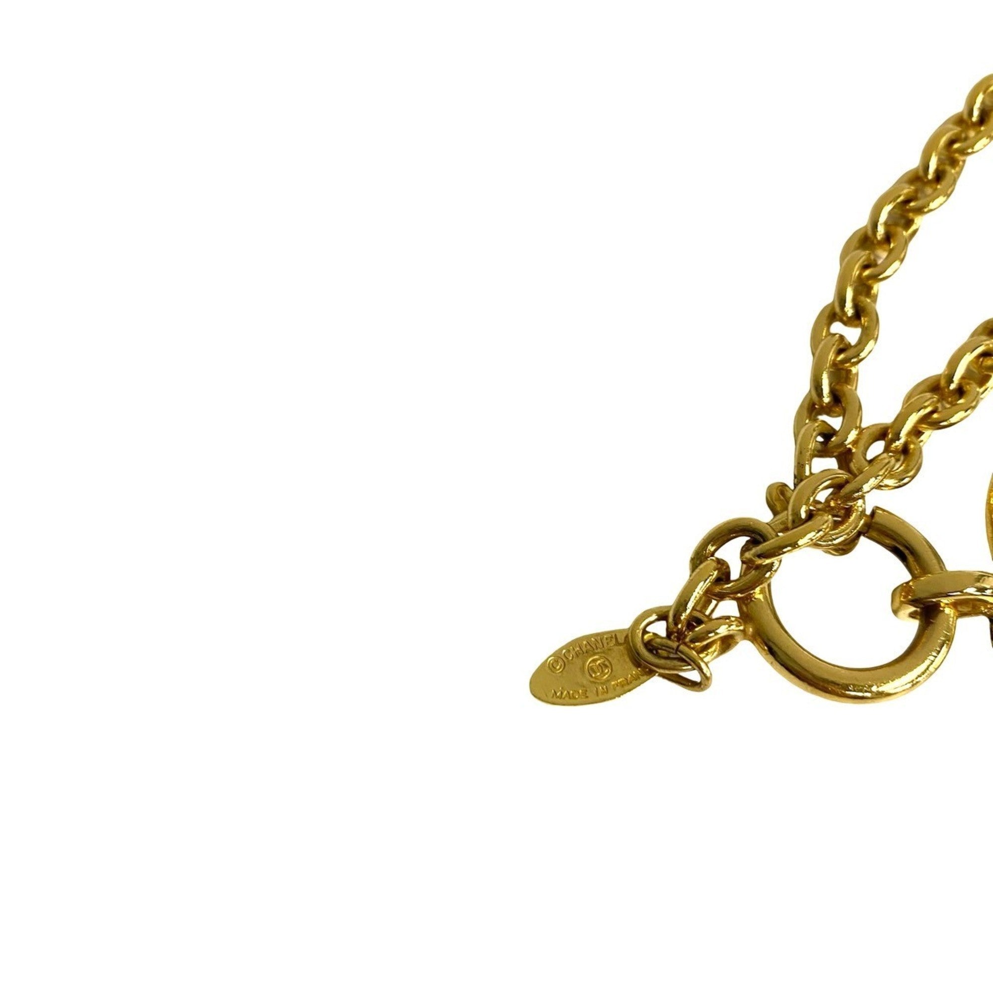 CC Logo Chain Pendant Necklace Metal