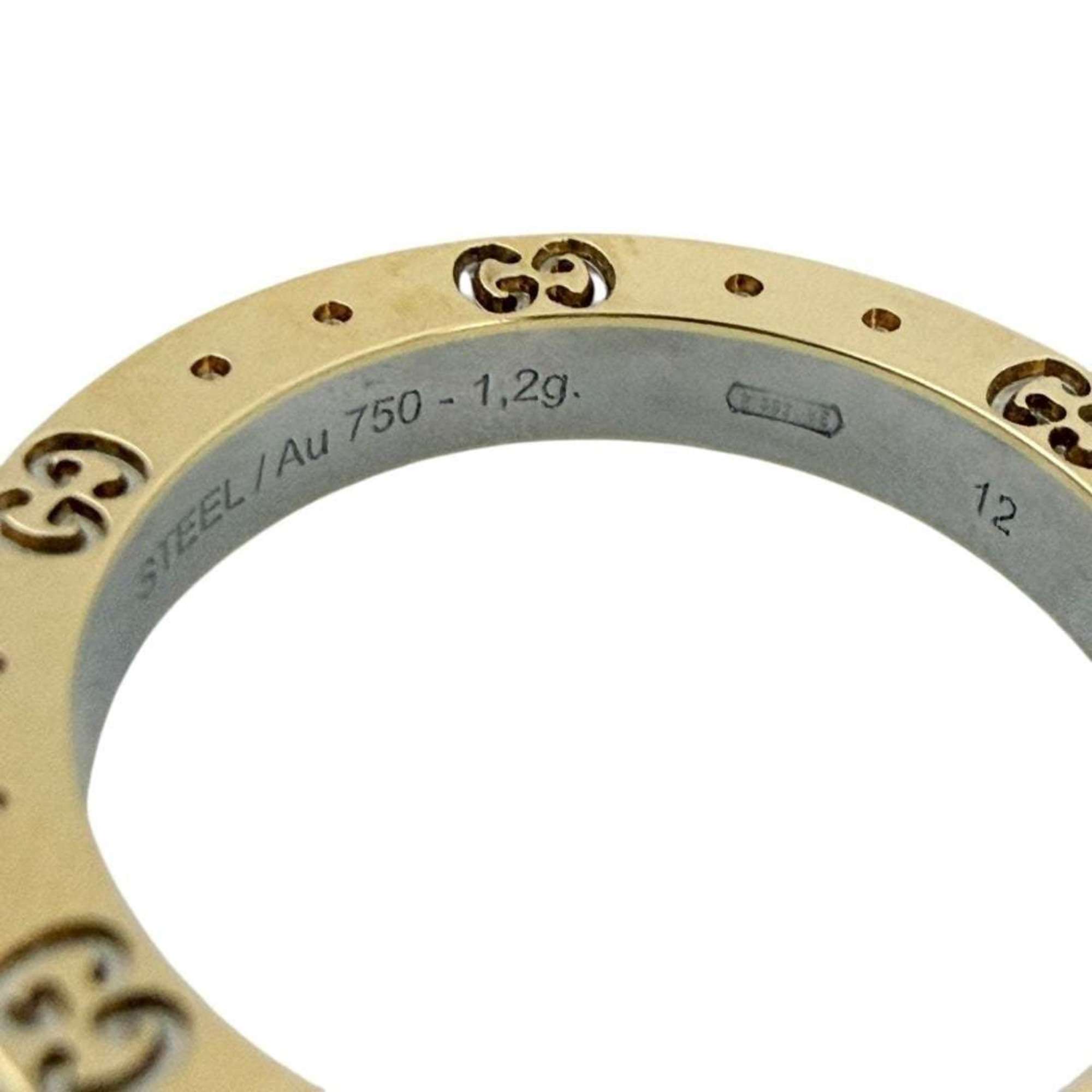 Ring 18K Yellow Gold and Stainless Steel