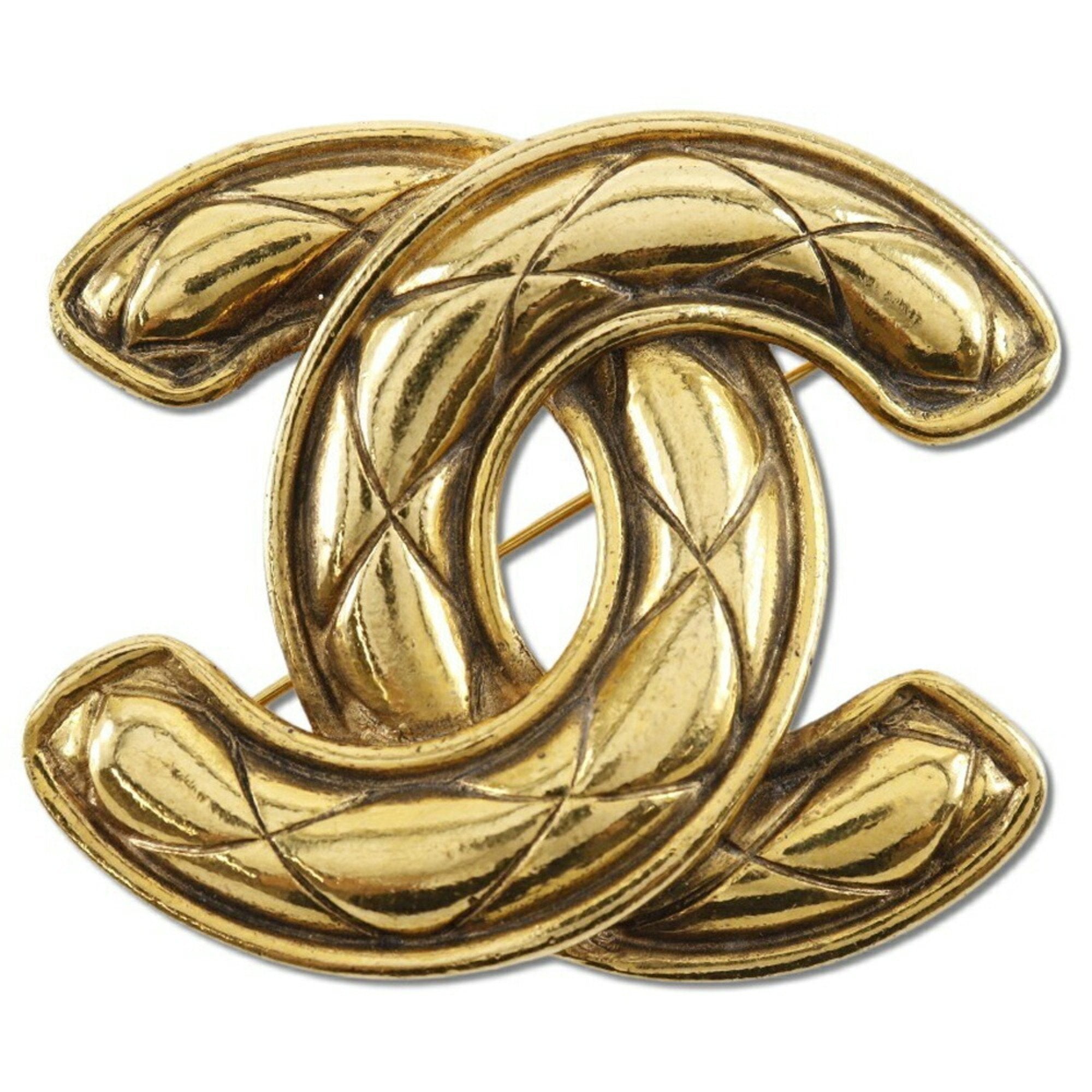 CC Logo Brooch Metal