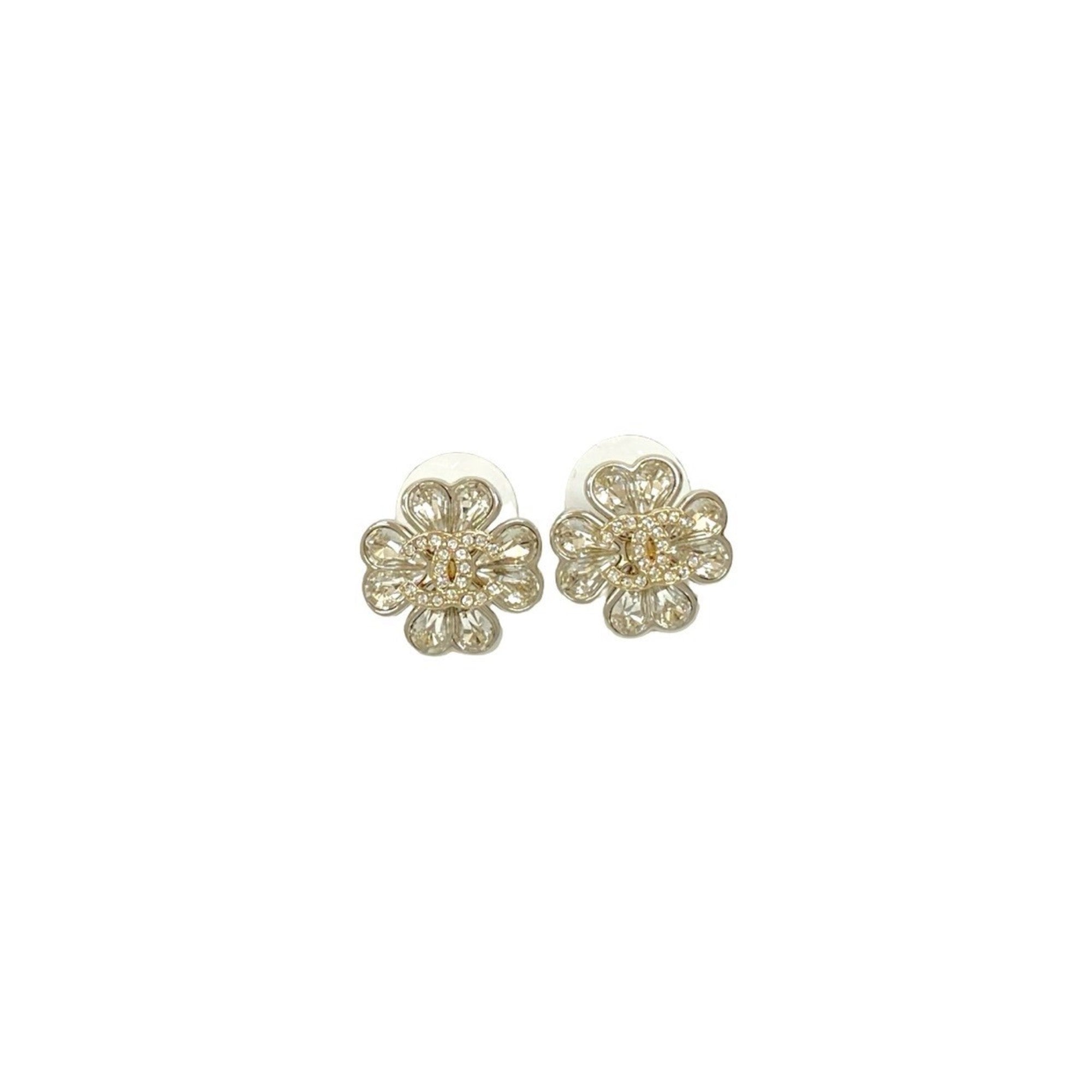 CC Logo Earrings Sterling Silver Silver-Tone Metal