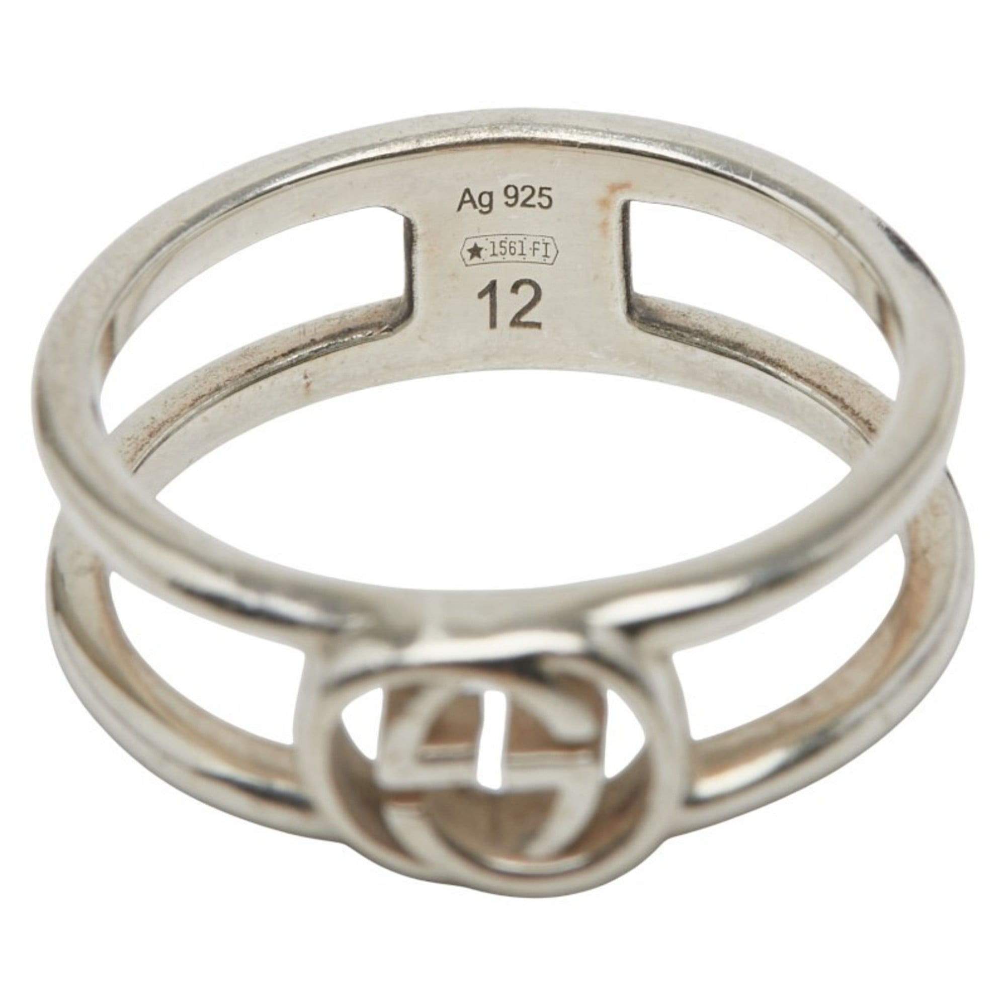 Interlocking G Ring Sterling Silver