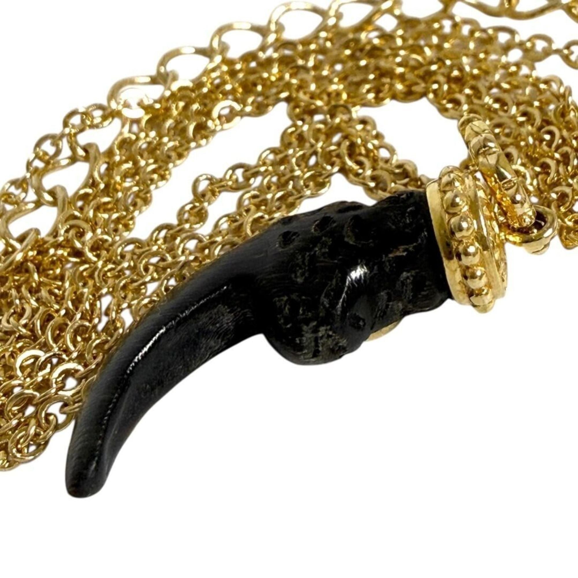 Pendant Necklace Metal and 18K Yellow Gold