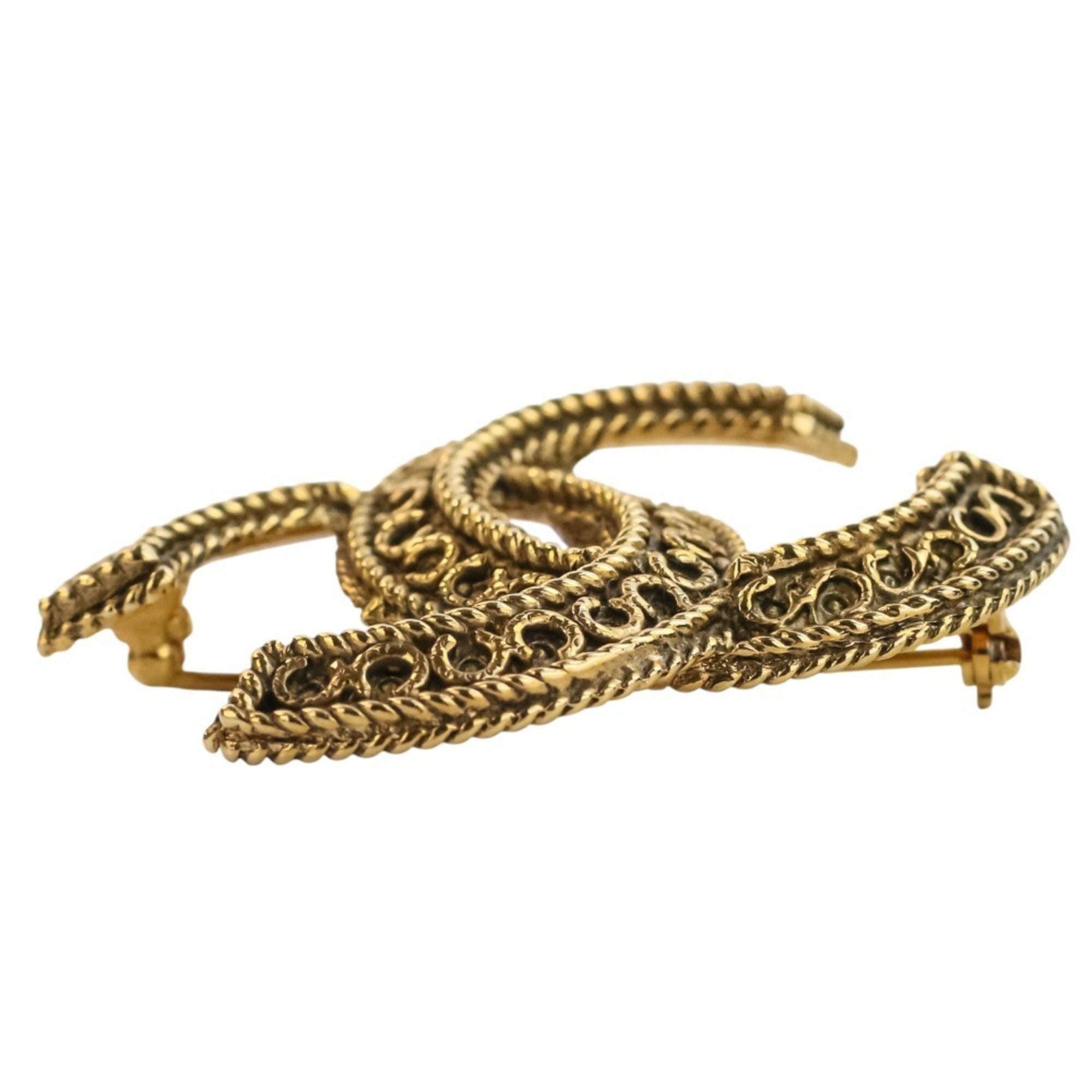 CC Logo Brooch Metal