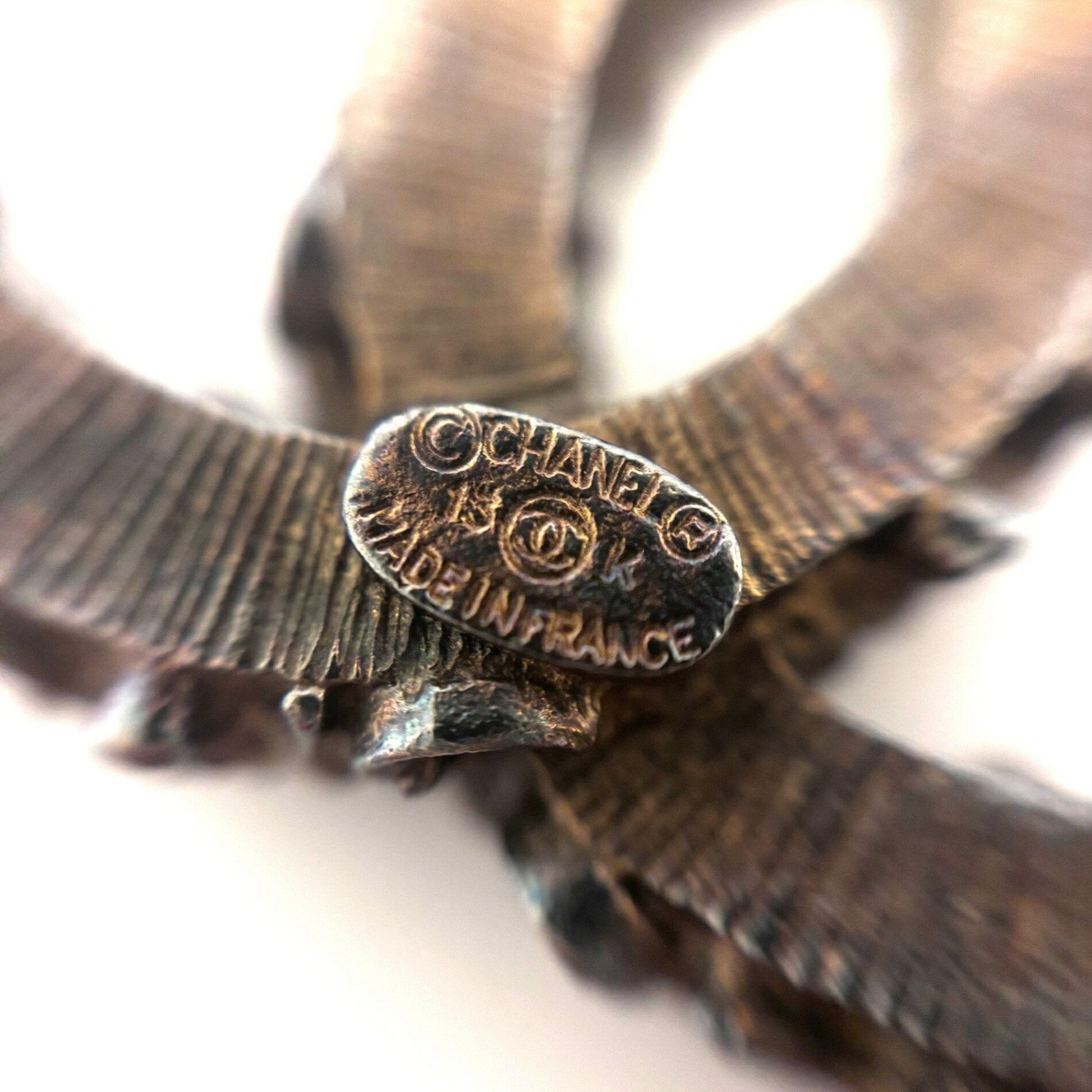 CC Logo Brooch Metal