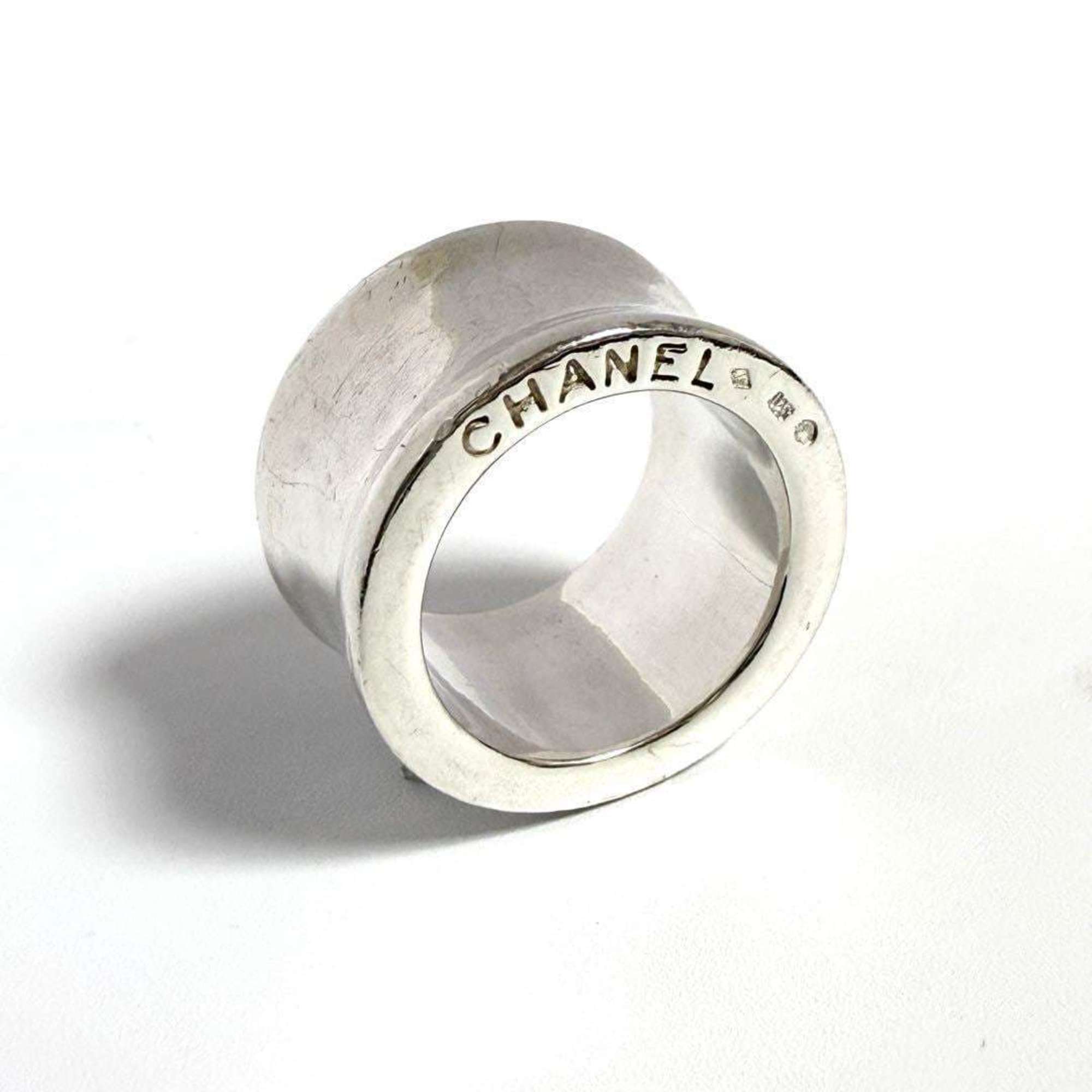 Vintage Band Ring Sterling Silver Wide Side