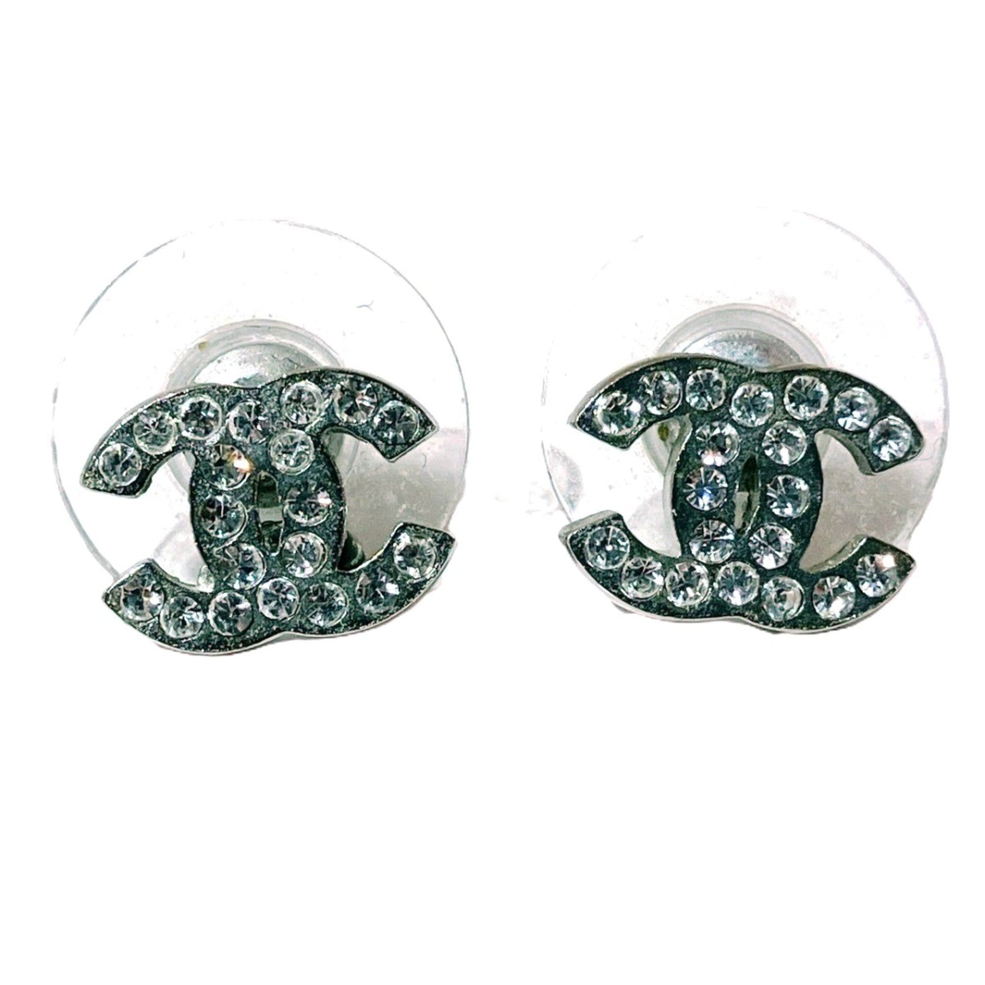 Rhinestone Earrings Alloy