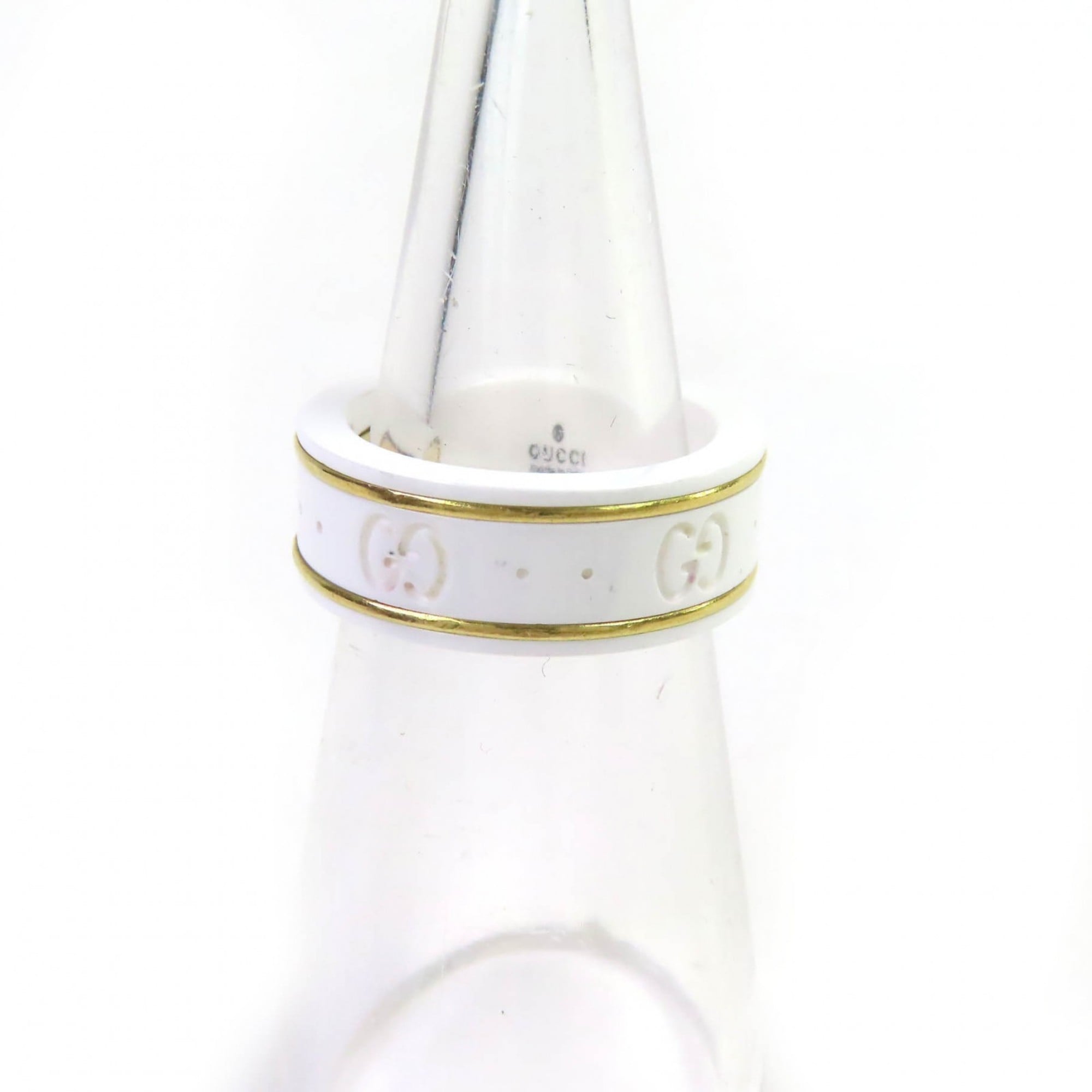 Icon Ring Ceramic and 18K White Gold