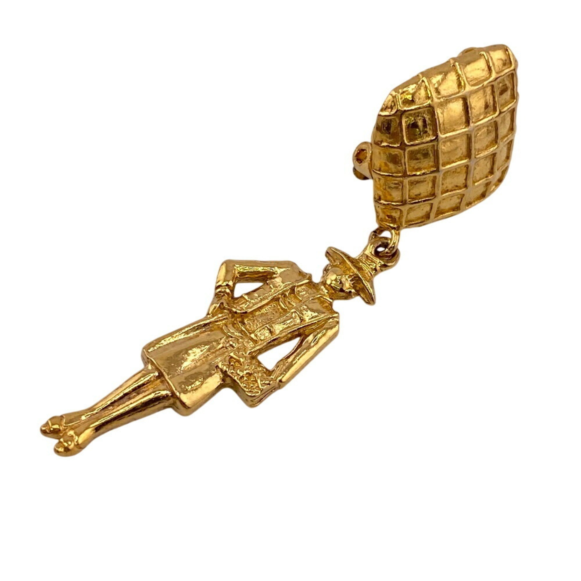 Mademoiselle Clip-On Earrings Metal Gold-Tone Metal