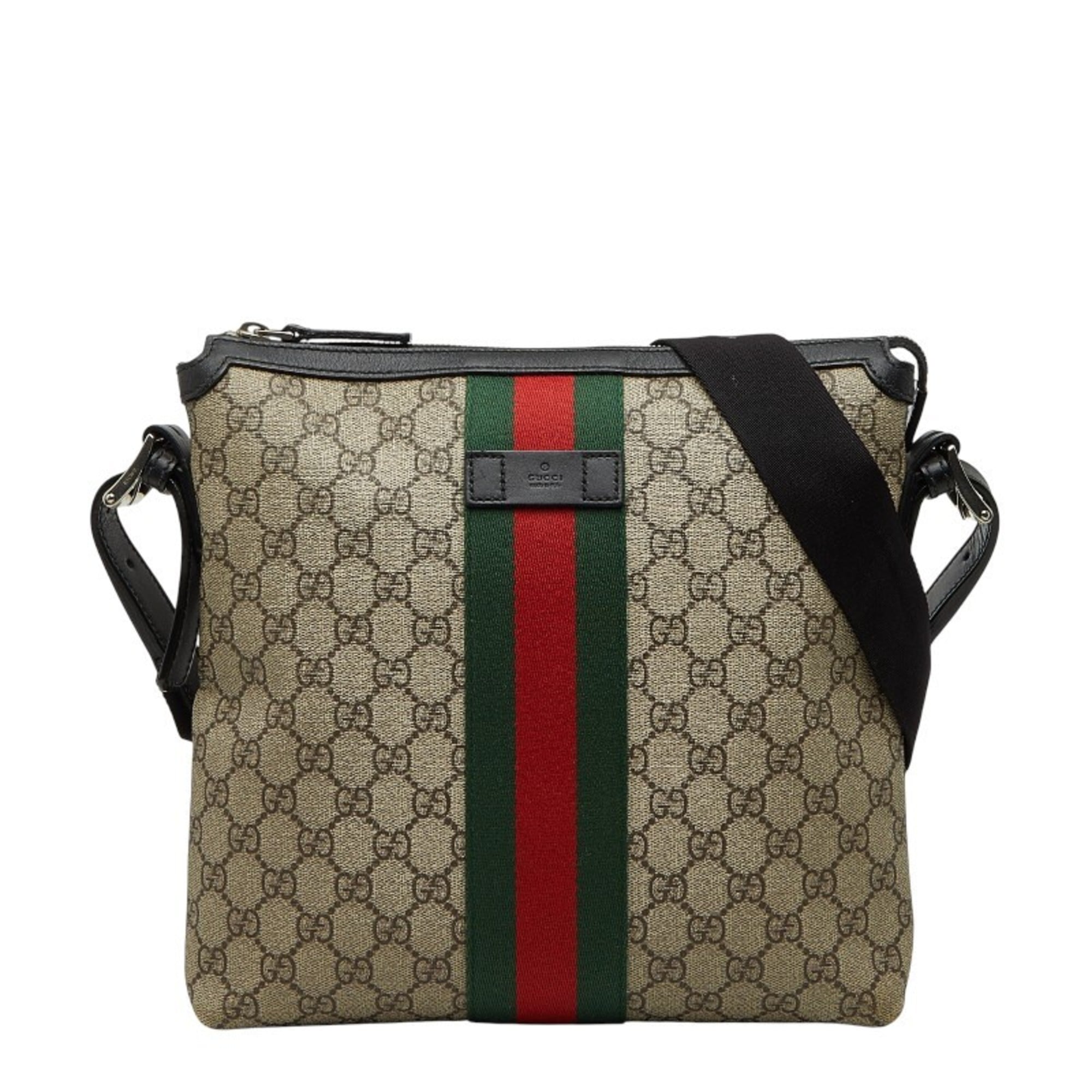 Web Messenger Bag GG Coated Canvas Medium