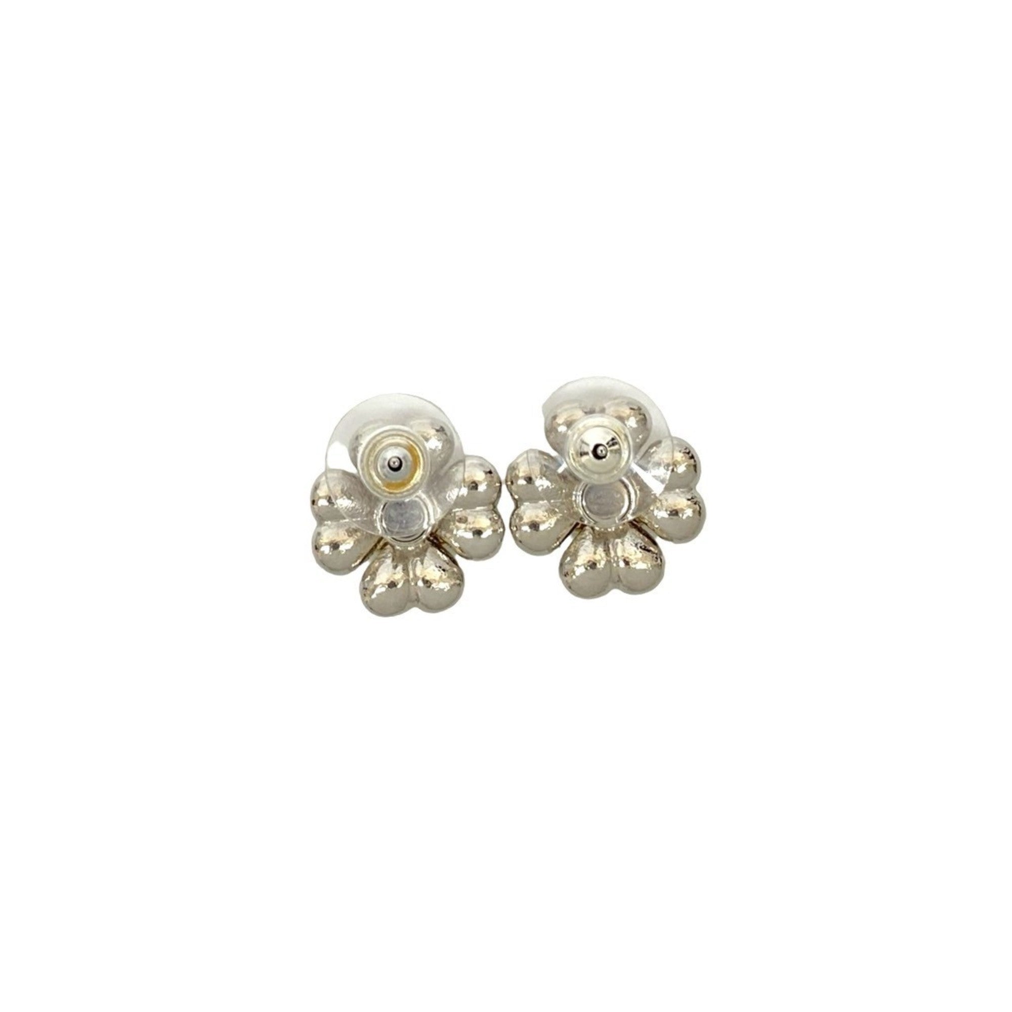 CC Logo Earrings Sterling Silver Silver-Tone Metal