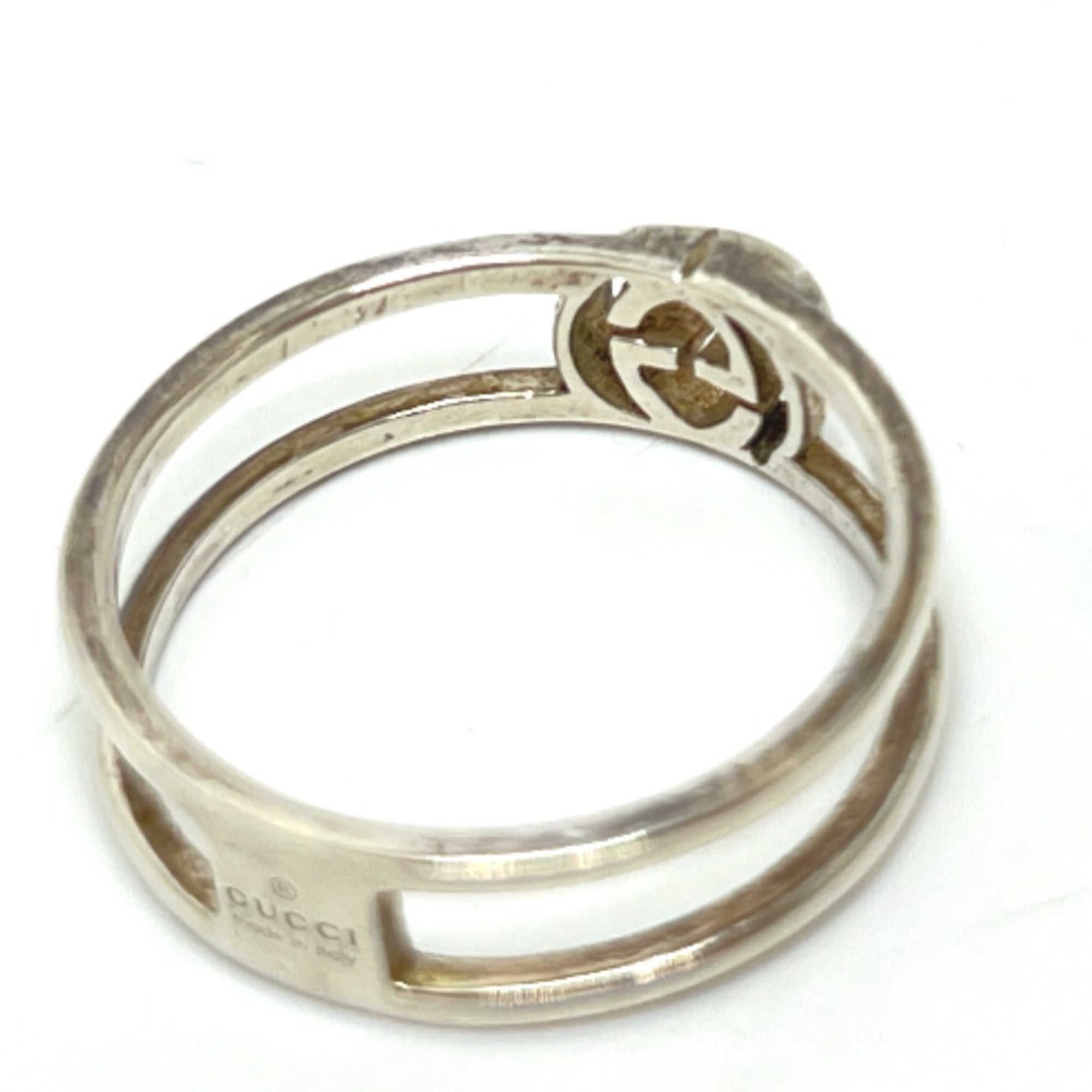 Interlocking G Ring Sterling Silver