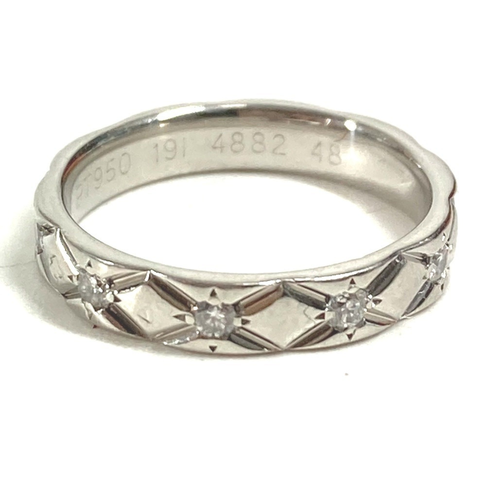 Matelasse Quilted Ring Platinum