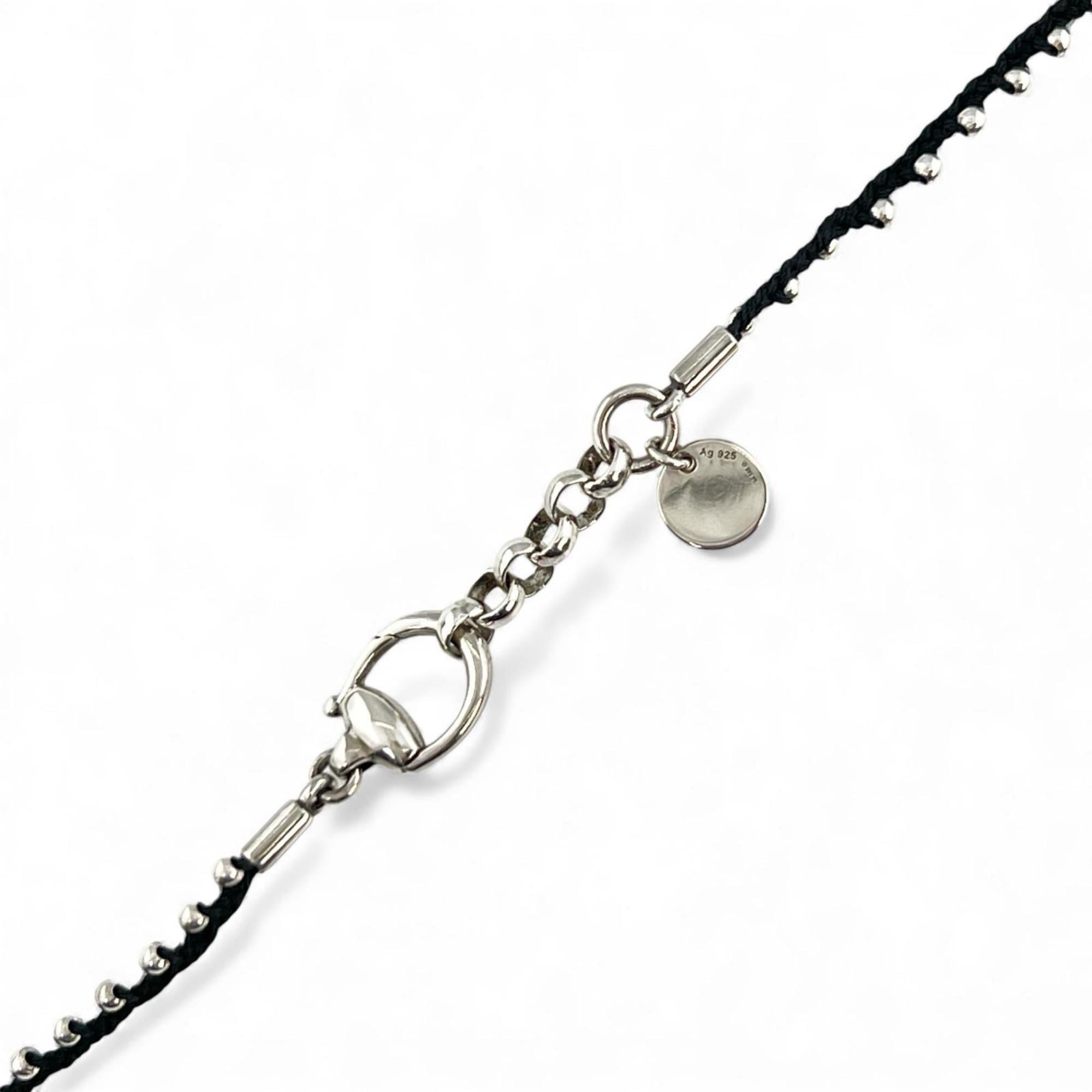 Horsebit Pendant Necklace Sterling Silver