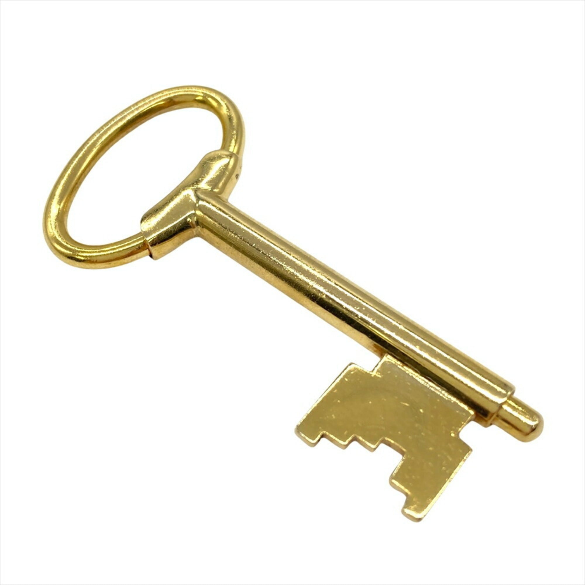 Key Motif Pendant Necklace Yellow Gold