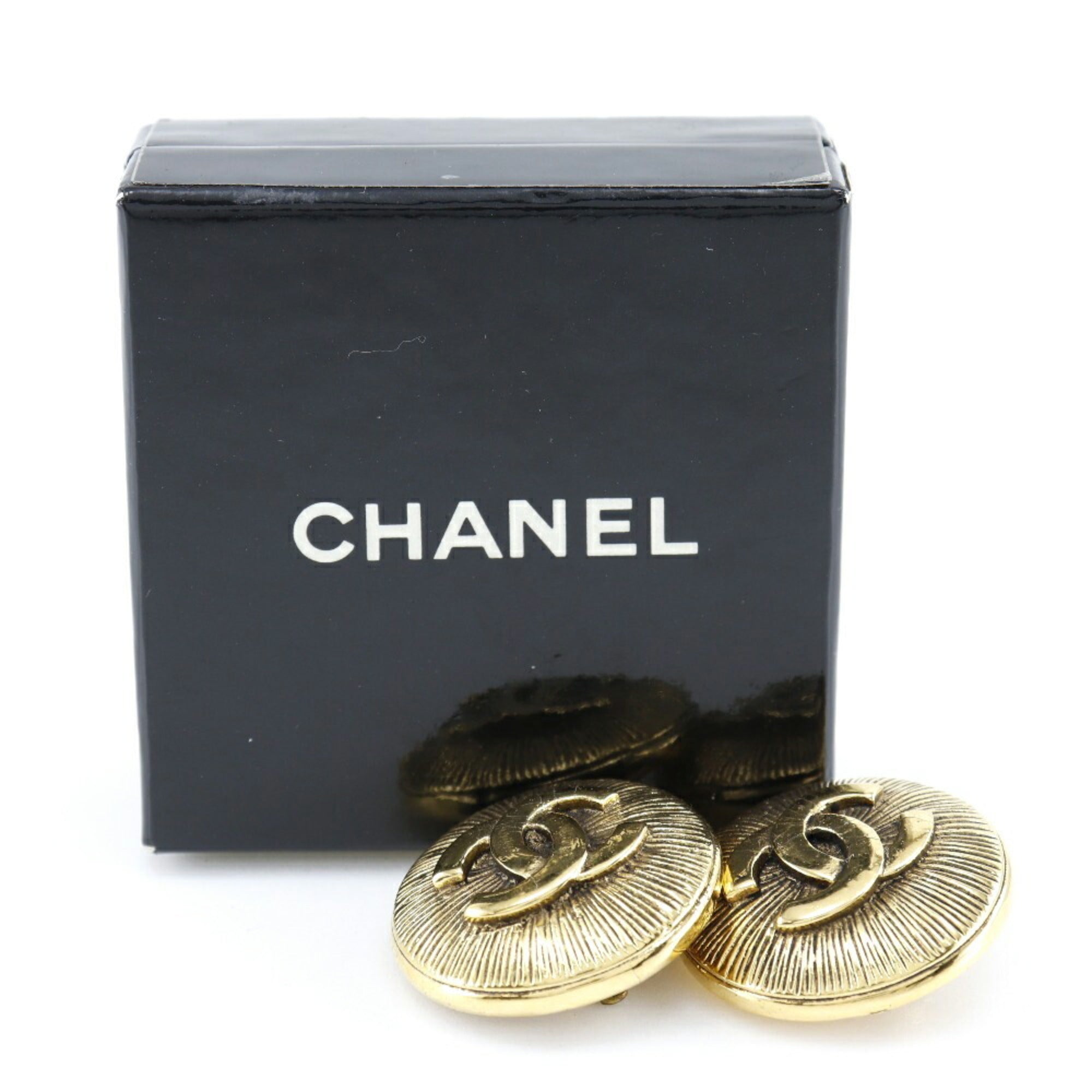 CC Logo Clip-On Earrings Metal